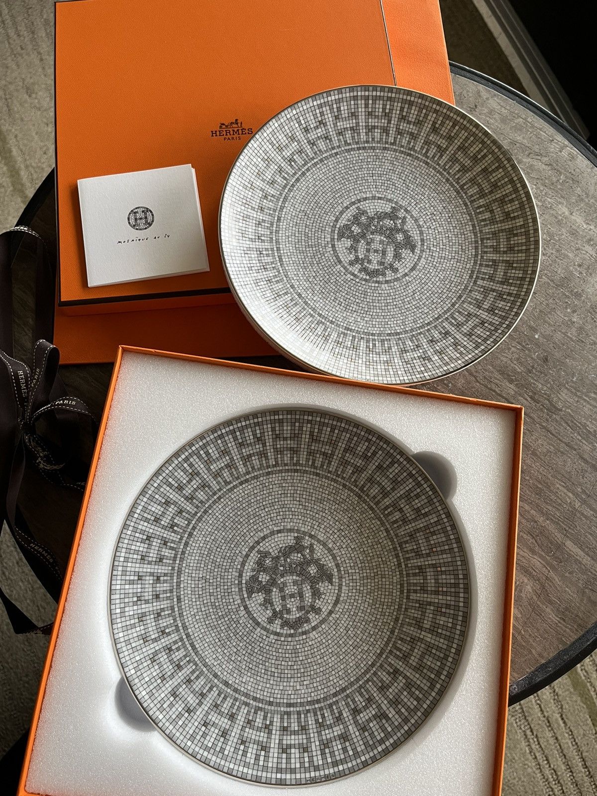 Hermes Hermes Mosaique Plates (x2) Set Brand New Size ONE SIZE - 3 Thumbnail