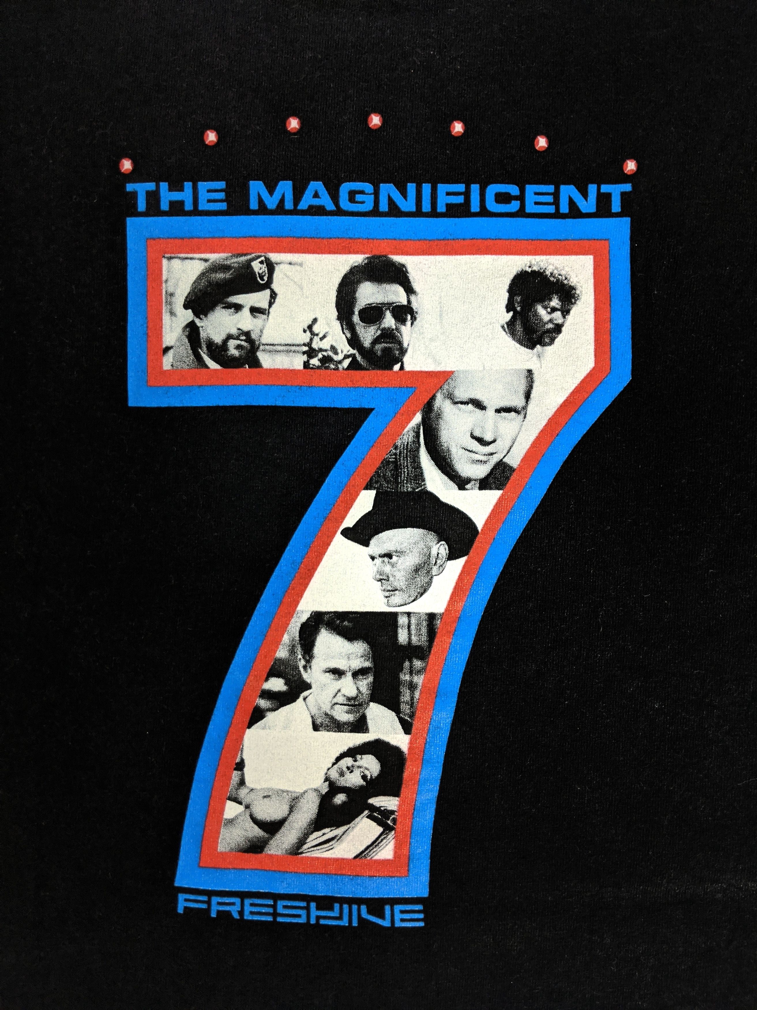 Freshjive × Vintage 👾RARE! Vintage Freshjive x The Magnificent 7 T Shirt Size US L / EU 52-54 / 3 - 2 Thumbnail