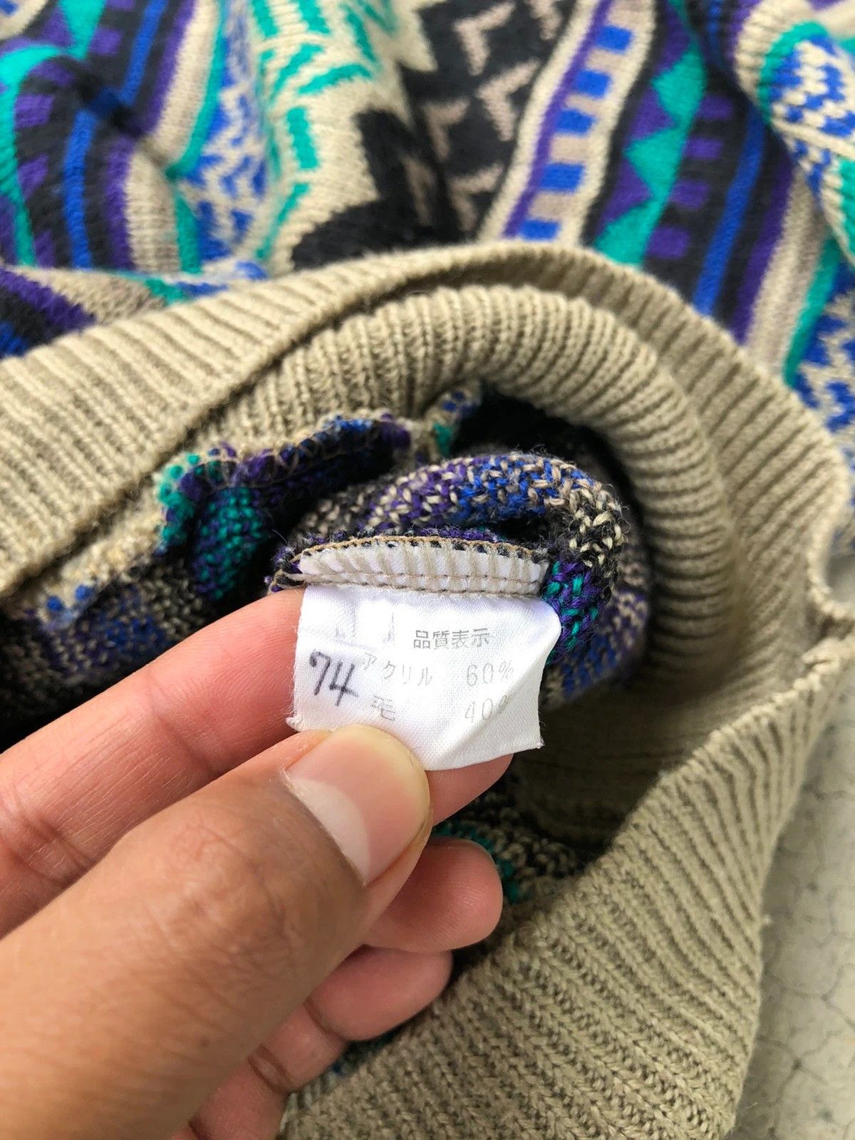 Designer × Homespun Knitwear 💥Vintage Art Rare Design Knitware Sweater Jumper Size US M / EU 48-50 / 2 - 7 Thumbnail