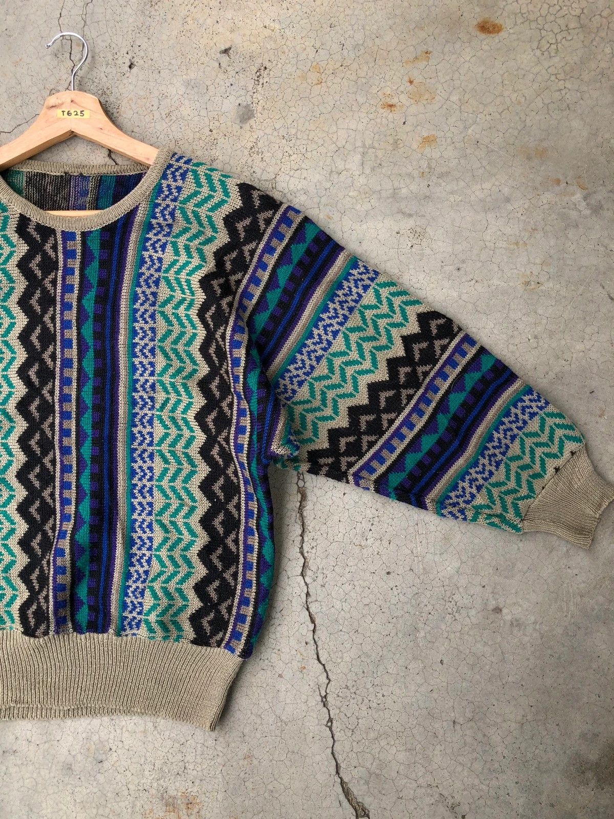 Designer × Homespun Knitwear 💥Vintage Art Rare Design Knitware Sweater Jumper Size US M / EU 48-50 / 2 - 2 Thumbnail