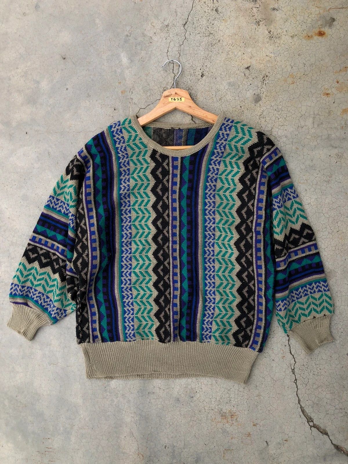 Designer × Homespun Knitwear 💥Vintage Art Rare Design Knitware Sweater Jumper Size US M / EU 48-50 / 2 - 3 Thumbnail