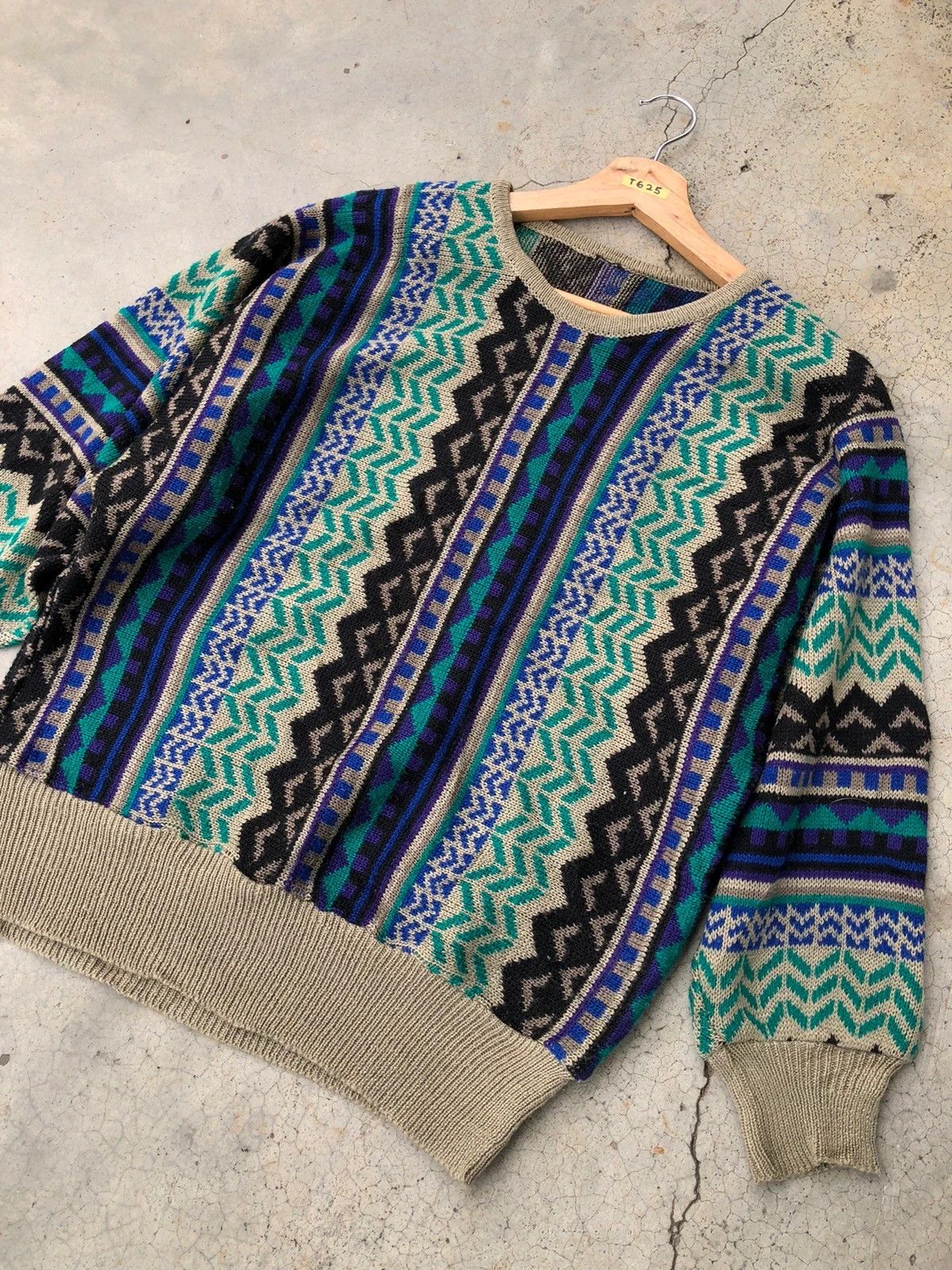 Designer × Homespun Knitwear 💥Vintage Art Rare Design Knitware Sweater Jumper Size US M / EU 48-50 / 2 - 4 Thumbnail