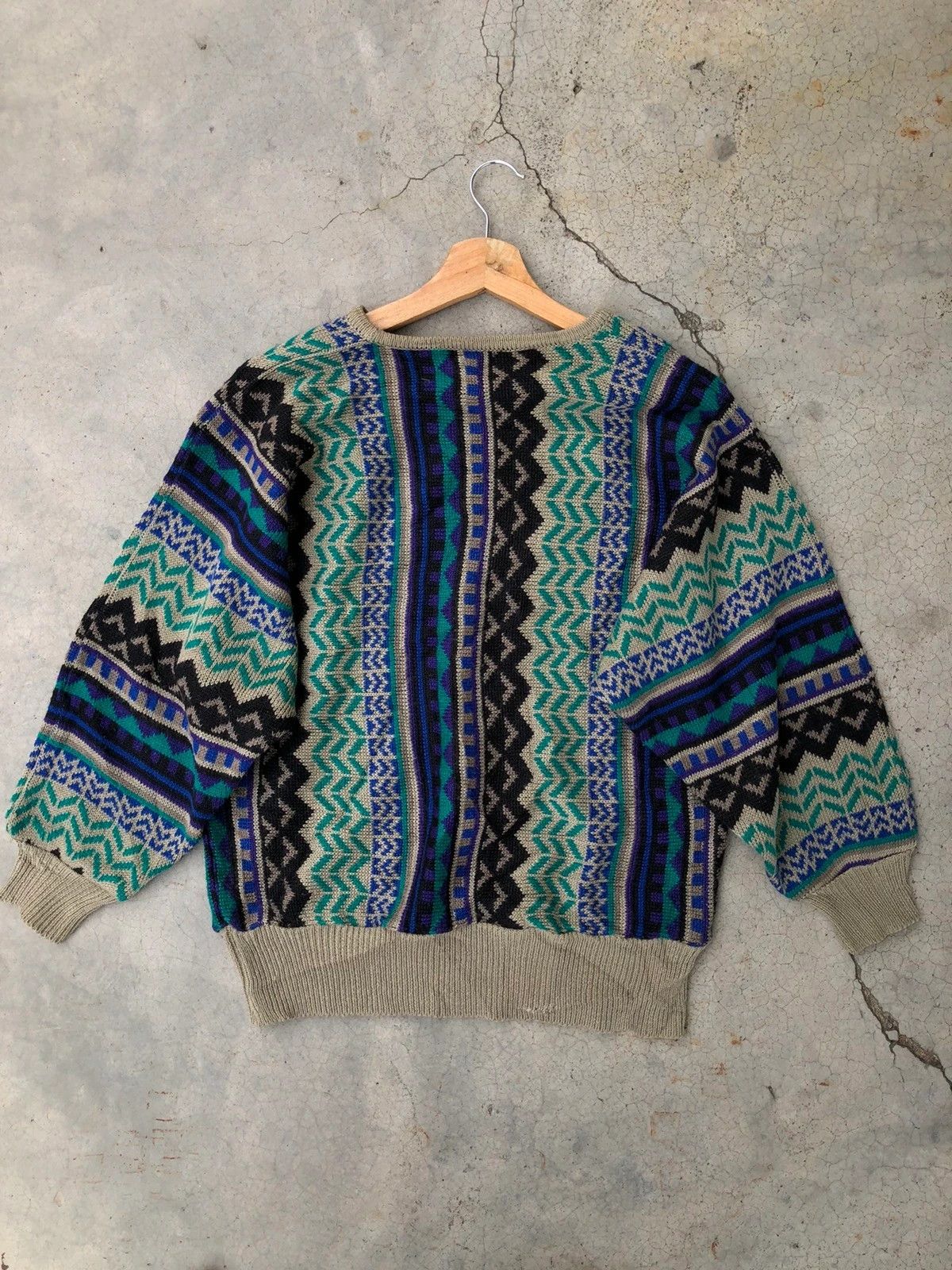Designer × Homespun Knitwear 💥Vintage Art Rare Design Knitware Sweater Jumper Size US M / EU 48-50 / 2 - 8 Thumbnail