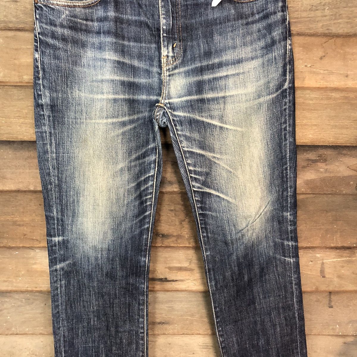 Levi's DLS vintage faded Levis Blue Denim pants #BB538 Size US 34 / EU 50 - 8 Thumbnail