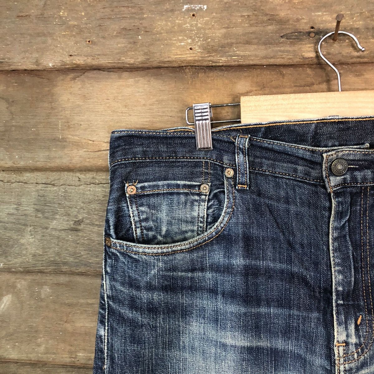 Levi's DLS vintage faded Levis Blue Denim pants #BB538 Size US 34 / EU 50 - 4 Thumbnail