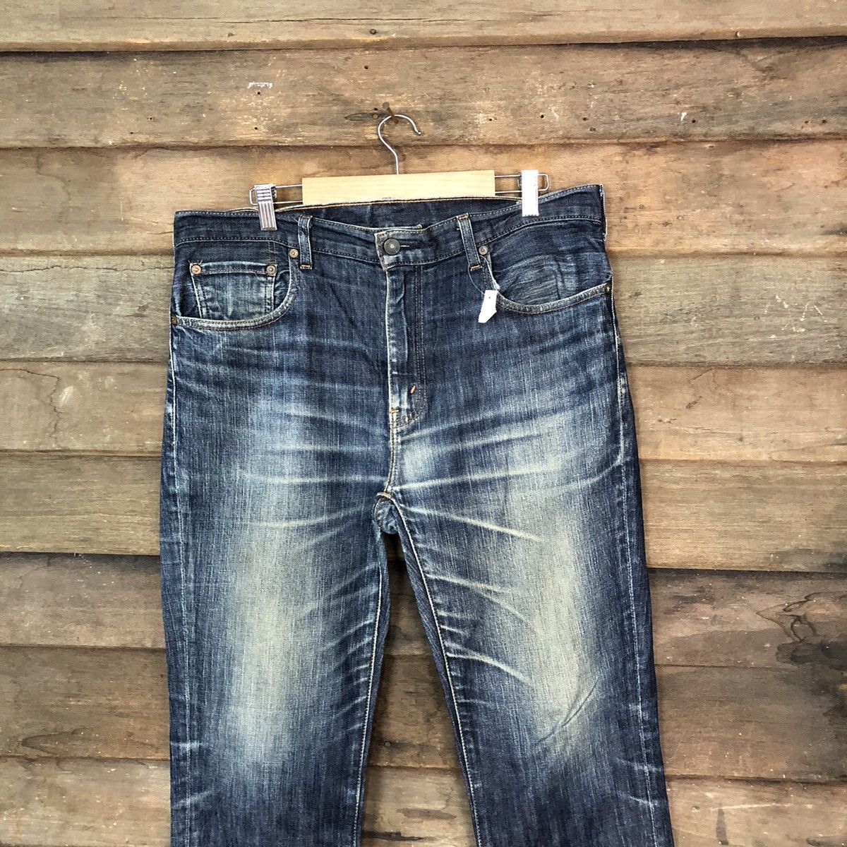 Levi's DLS vintage faded Levis Blue Denim pants #BB538 Size US 34 / EU 50 - 2 Thumbnail