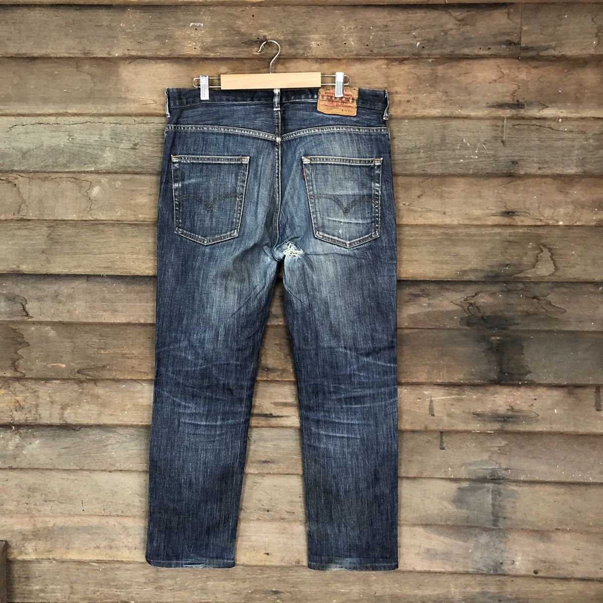 Levi's DLS vintage faded Levis Blue Denim pants #BB538 Size US 34 / EU 50 - 12 Thumbnail