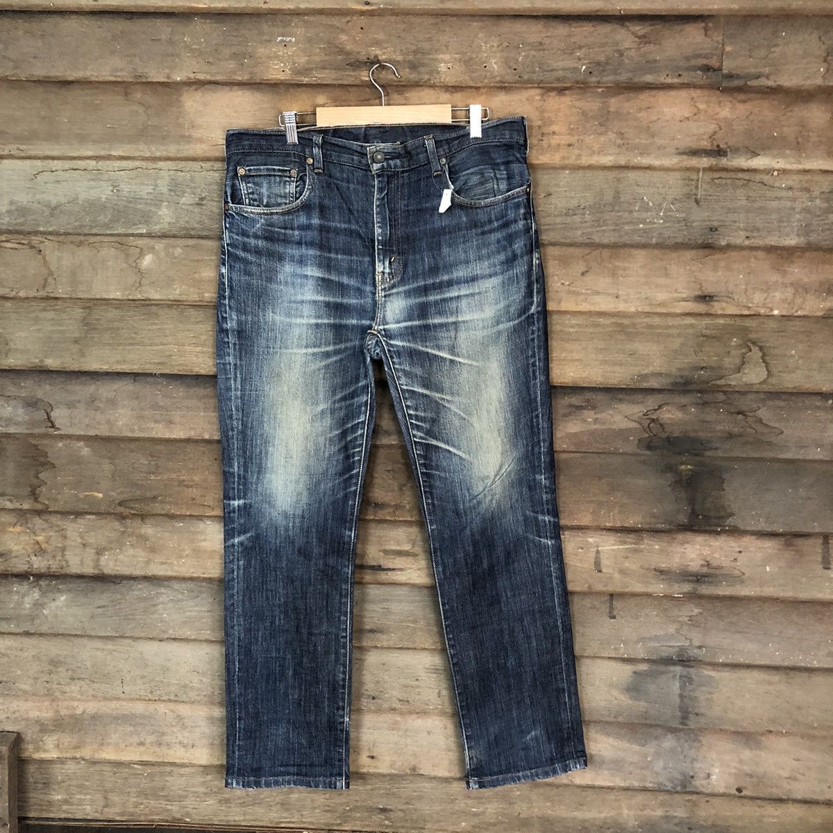 image of Distressed Denim x Levis Vintage Faded Levis Blue Denim Pants B538, Men's (Size 34)