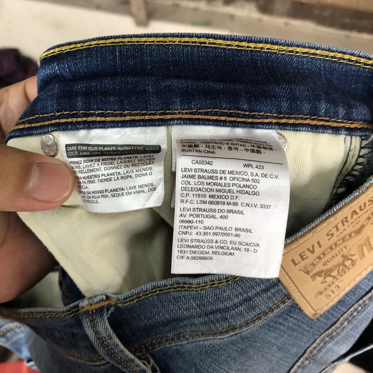 Levi's DLS vintage levis Blue vintage Denim Pants #BB527 Size US 30 / EU 46 - 18 Thumbnail
