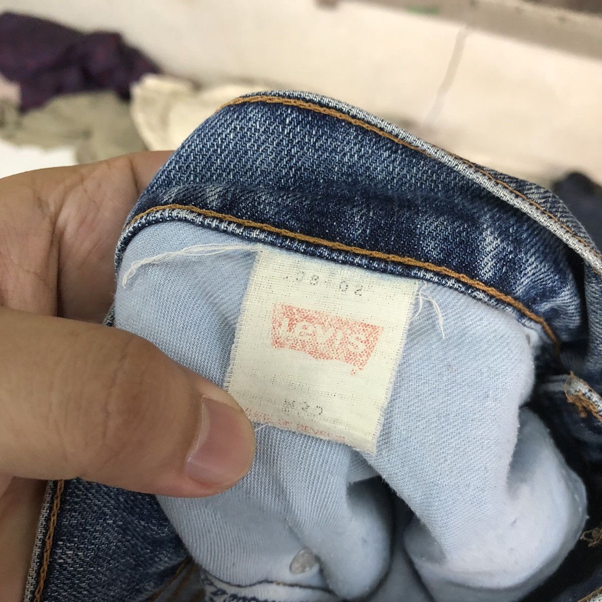 Levi's DLS 508 Levis vintage Blue Denim Pants #BB531 Size US 32 / EU 48 - 17 Thumbnail