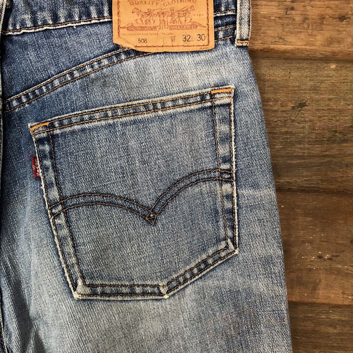 Levi's DLS 508 Levis vintage Blue Denim Pants #BB531 Size US 32 / EU 48 - 14 Thumbnail
