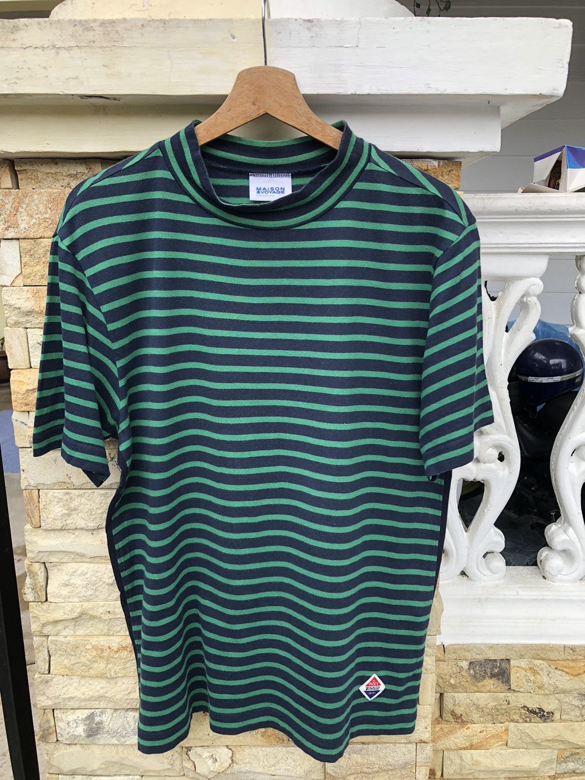 OVER THE STRiPES Last Drop🔥Rare🔥Maison & Voyage Japanese Striped T Shirt Size US M / EU 48-50 / 2 - 1 Thumbnail