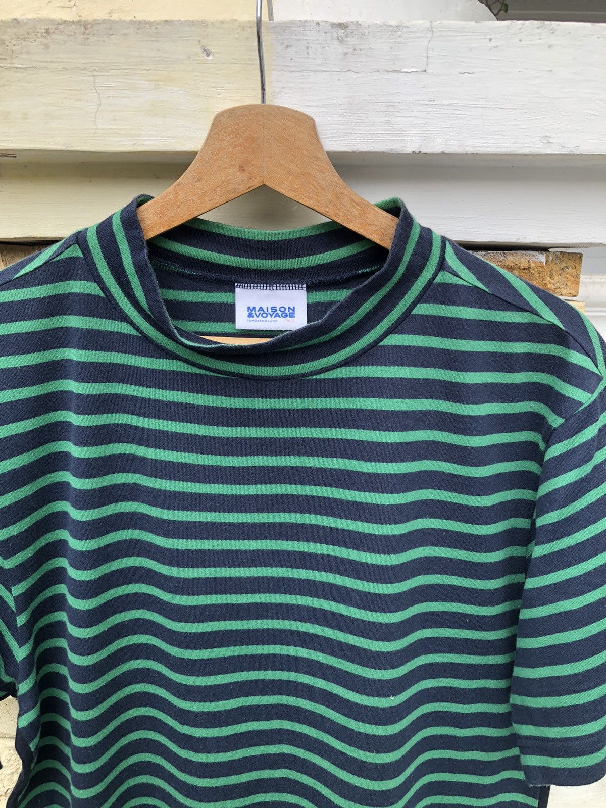 OVER THE STRiPES Last Drop🔥Rare🔥Maison & Voyage Japanese Striped T Shirt Size US M / EU 48-50 / 2 - 2 Thumbnail