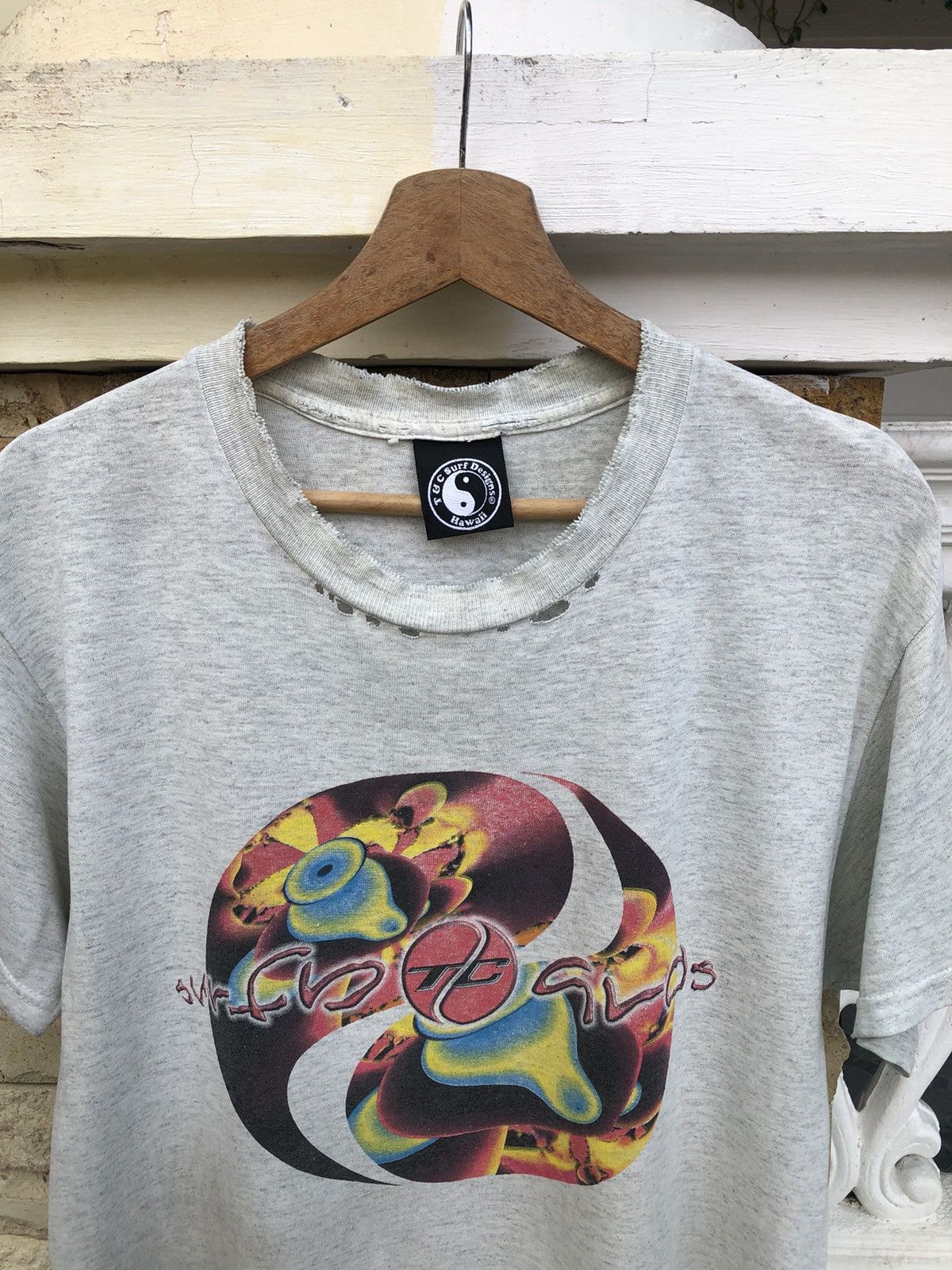Other Last Drop🔥Very Rare🔥Vintage T&C Surfboards Thrashed Tee Size US L / EU 52-54 / 3 - 1 Thumbnail