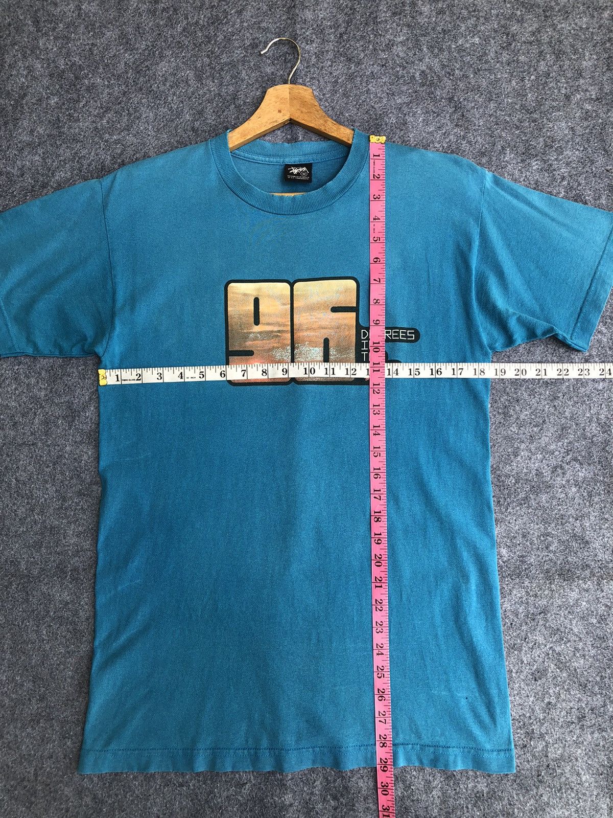 Stussy Rare🔥Vtg Stussy Degrees Of The Shade Thrashed Tee Size US M / EU 48-50 / 2 - 12 Thumbnail