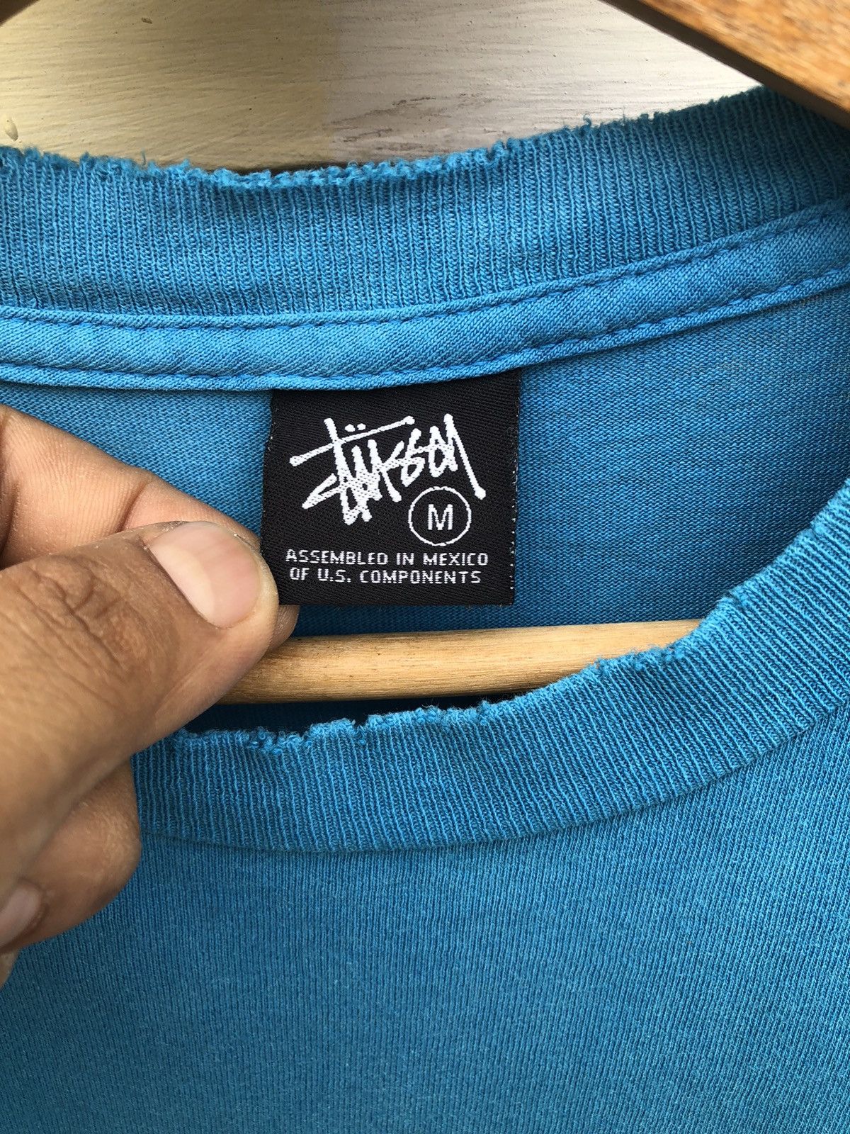 Stussy Rare🔥Vtg Stussy Degrees Of The Shade Thrashed Tee Size US M / EU 48-50 / 2 - 5 Thumbnail