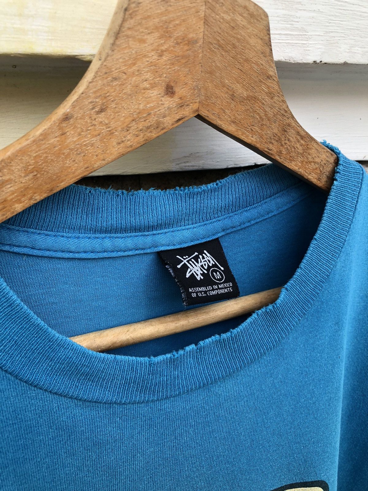 Stussy Rare🔥Vtg Stussy Degrees Of The Shade Thrashed Tee Size US M / EU 48-50 / 2 - 10 Thumbnail