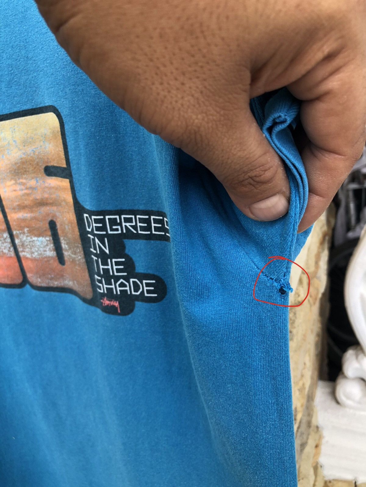 Stussy Rare🔥Vtg Stussy Degrees Of The Shade Thrashed Tee Size US M / EU 48-50 / 2 - 8 Thumbnail