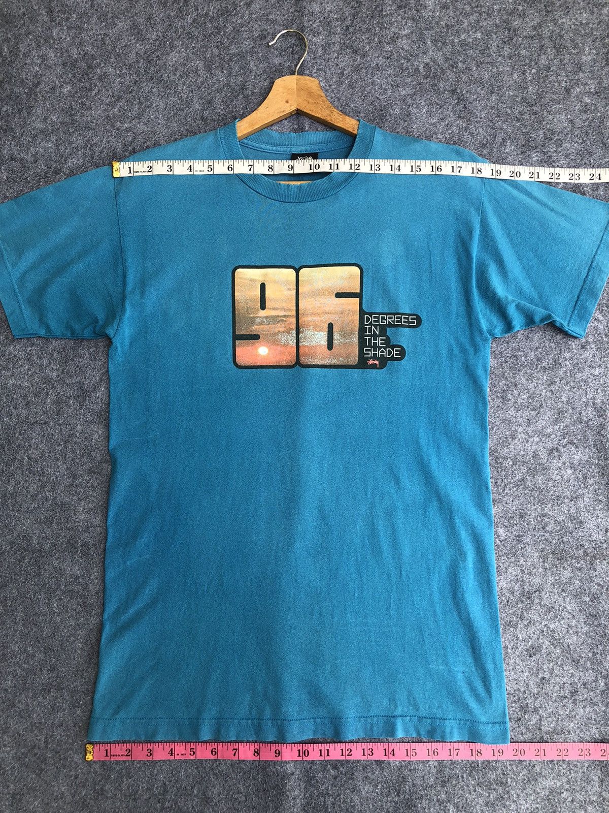 Stussy Rare🔥Vtg Stussy Degrees Of The Shade Thrashed Tee Size US M / EU 48-50 / 2 - 13 Thumbnail