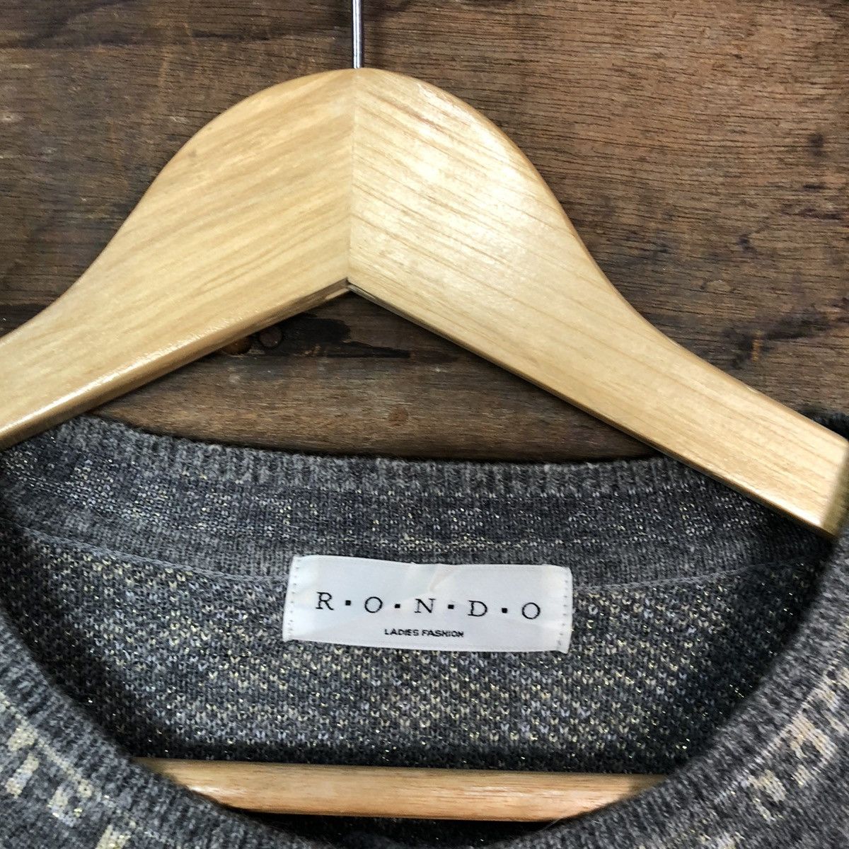 Japanese Brand Rondo Grey japan Patterned Cardigans knitwear #6826 Size US M / EU 48-50 / 2 - 8 Thumbnail