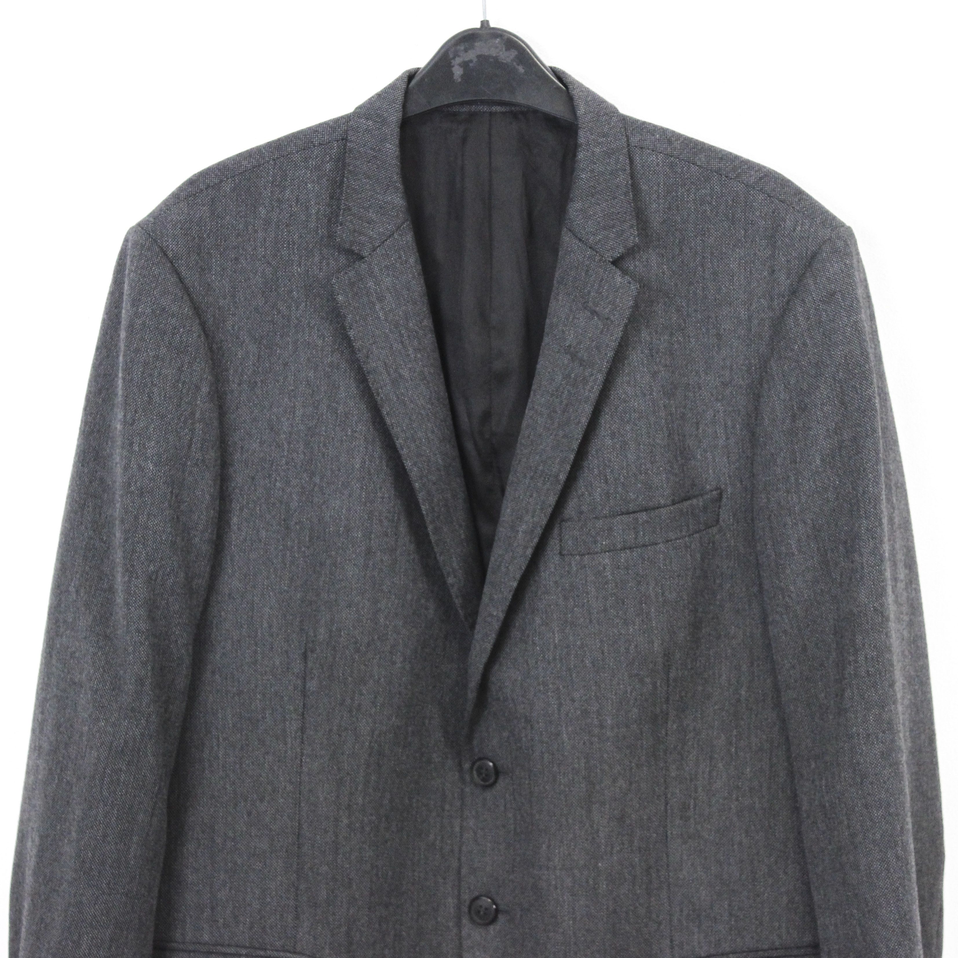 Tiger of Sweden Ruben Wool Blazer UK 44 Suit Jacket Coat Dark Grey EU 54 Size 44R - 7 Thumbnail
