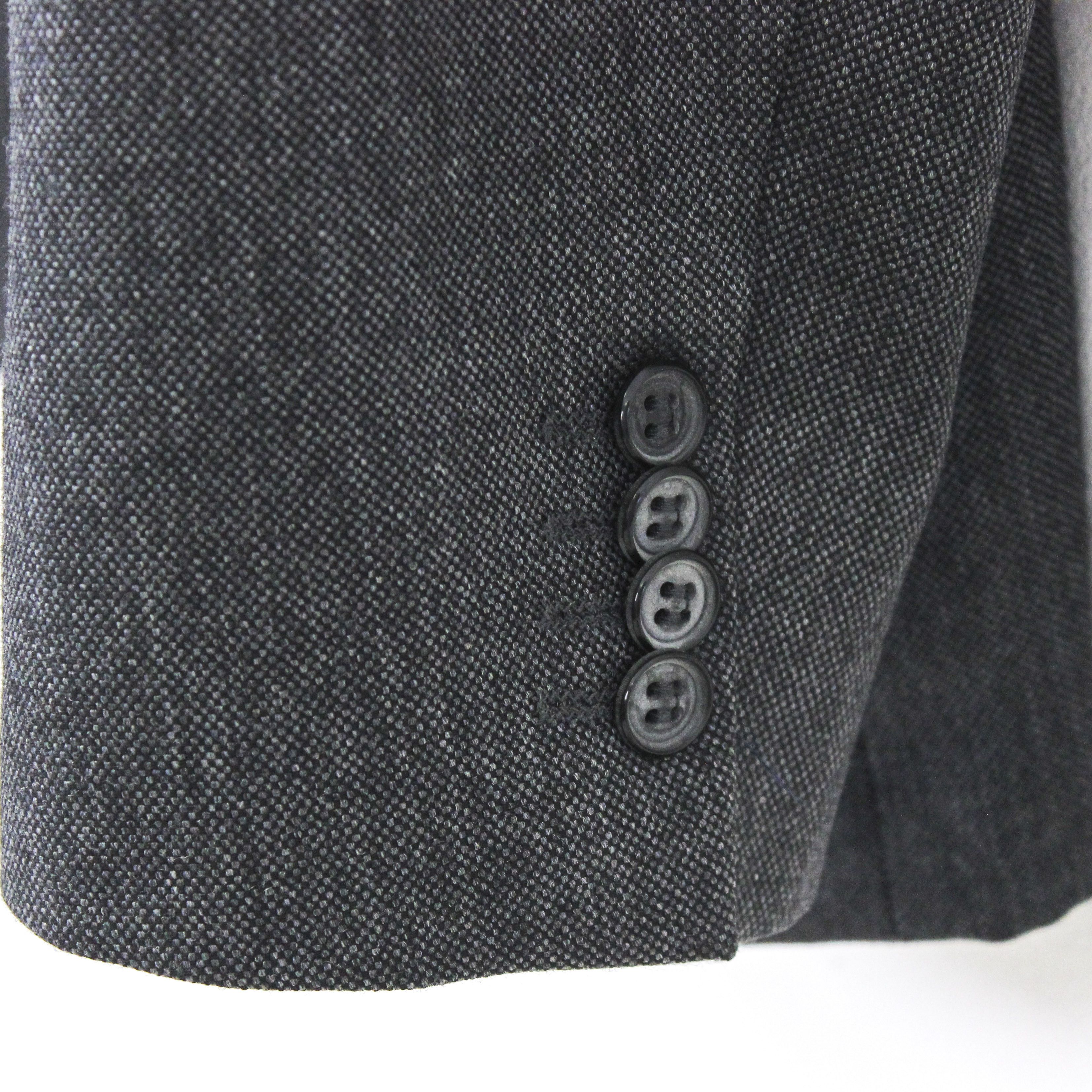 Tiger of Sweden Ruben Wool Blazer UK 44 Suit Jacket Coat Dark Grey EU 54 Size 44R - 3 Thumbnail