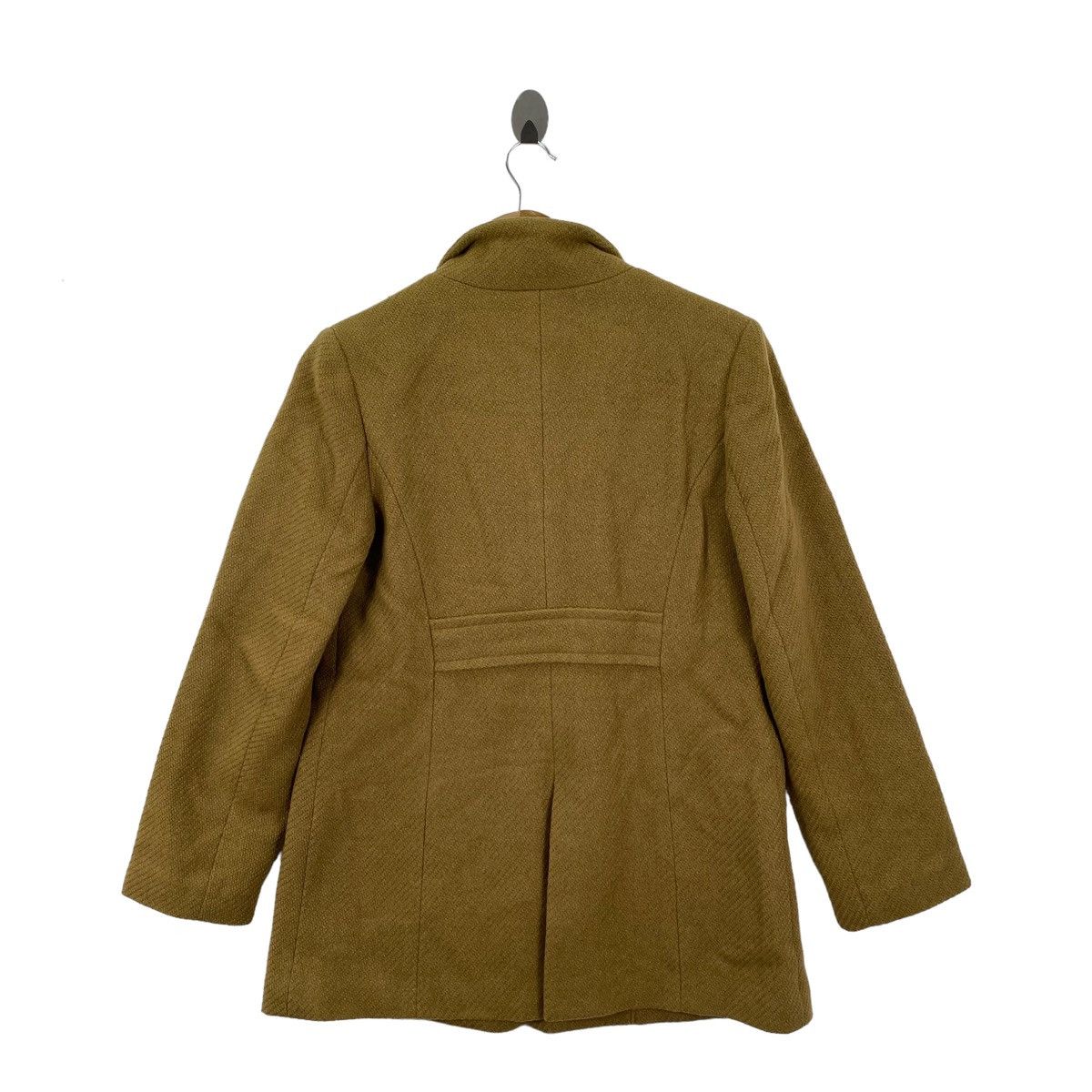 Japanese Brand FRAMeWORK Japanese Brand Brown Plain Wool Coat Jacket Size S / US 4 / IT 40 - 7 Thumbnail