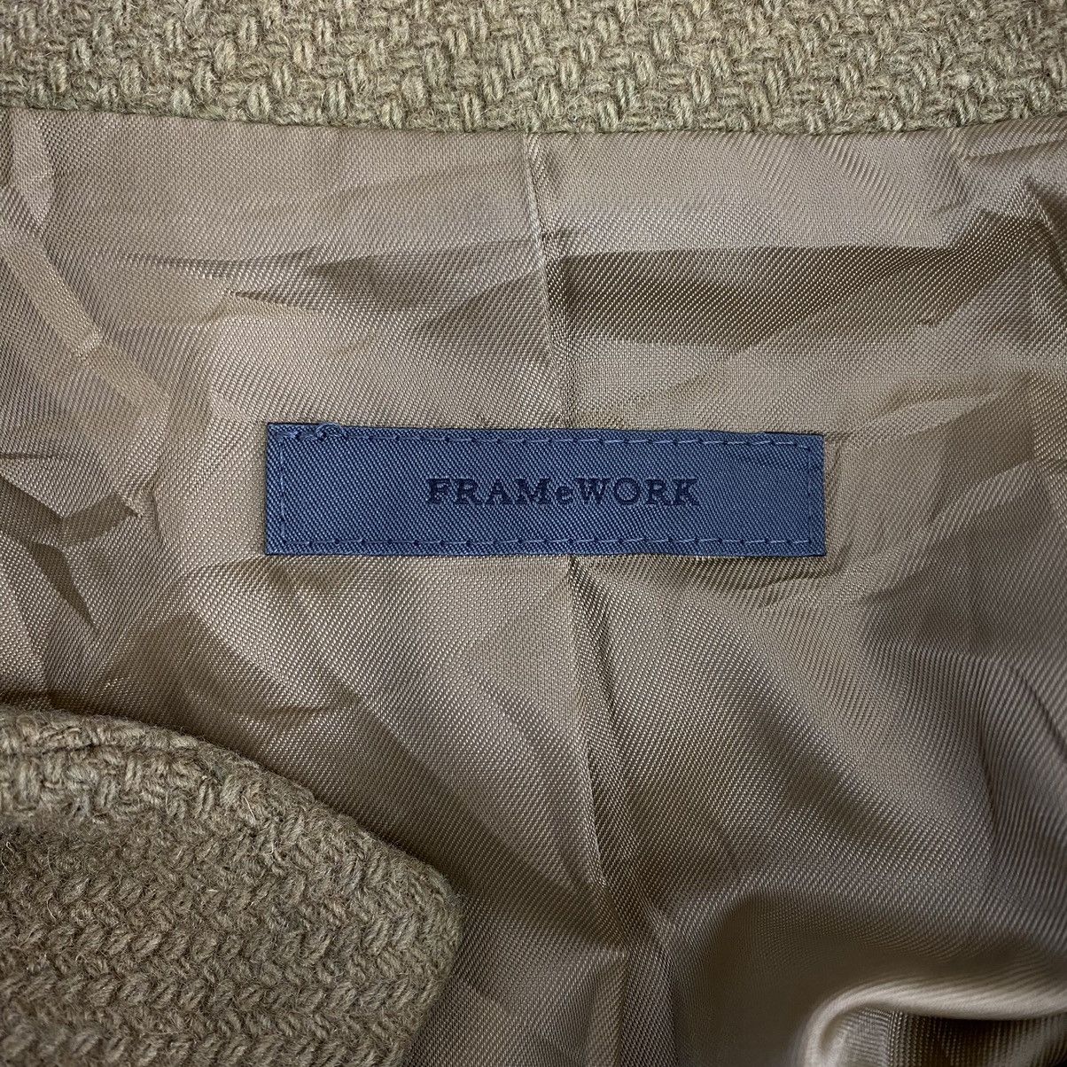 Japanese Brand FRAMeWORK Japanese Brand Brown Plain Wool Coat Jacket Size S / US 4 / IT 40 - 3 Thumbnail