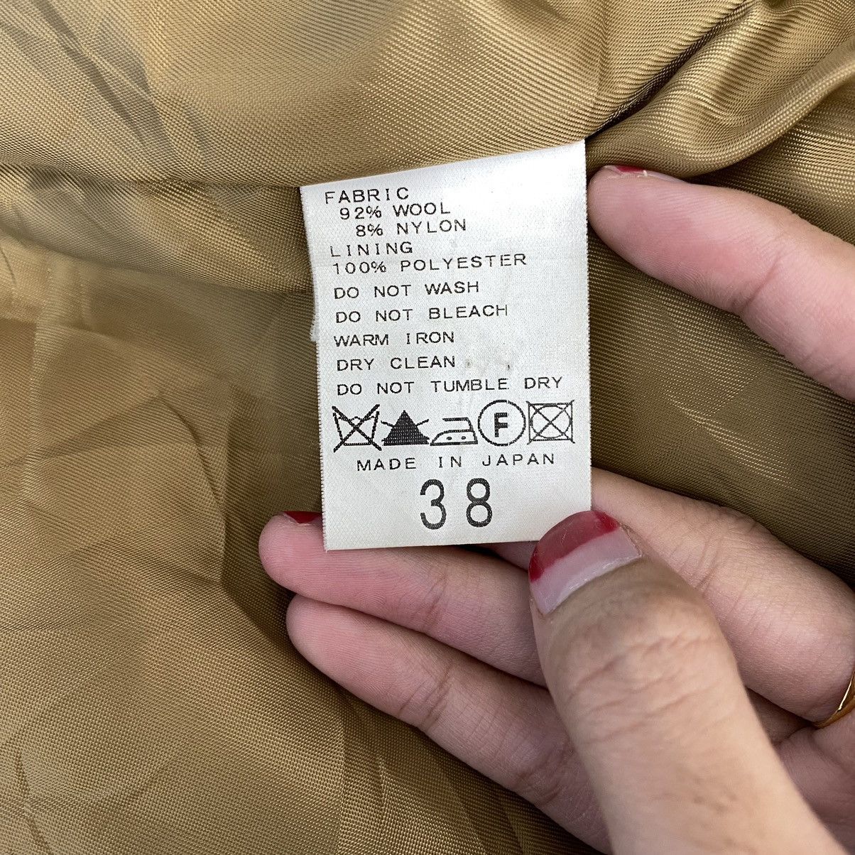 Japanese Brand FRAMeWORK Japanese Brand Brown Plain Wool Coat Jacket Size S / US 4 / IT 40 - 4 Thumbnail