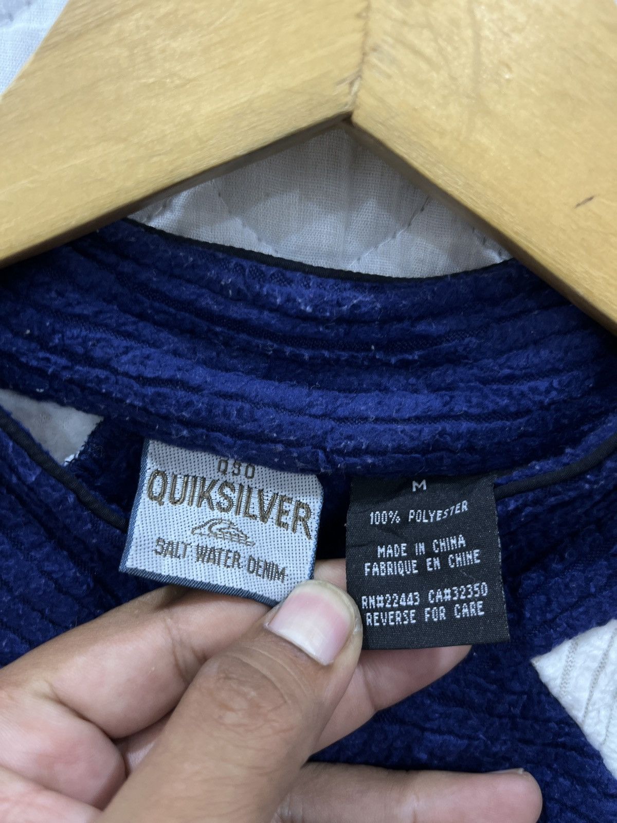 Quiksilver × Vintage (Uuu)🔥🔥STEALS VINTAGE QUIKSILVER HALF ZIPPER JACKET Size US L / EU 52-54 / 3 - 7 Thumbnail