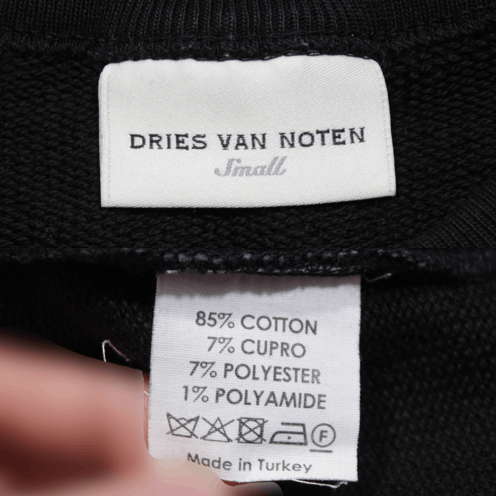 Dries Van Noten Big Logo Quilted Sweatshirt Size US S / EU 44-46 / 1 - 7 Thumbnail