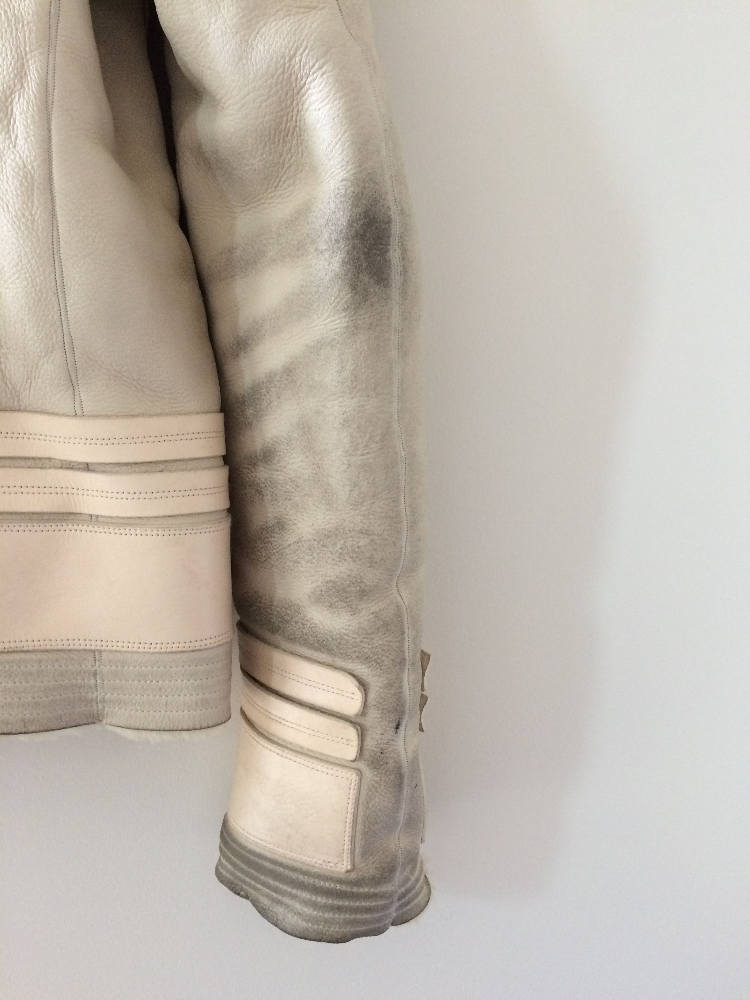 Rick Owens RO Plinth Leather Shearling Size US M / EU 48-50 / 2 - 7 Thumbnail