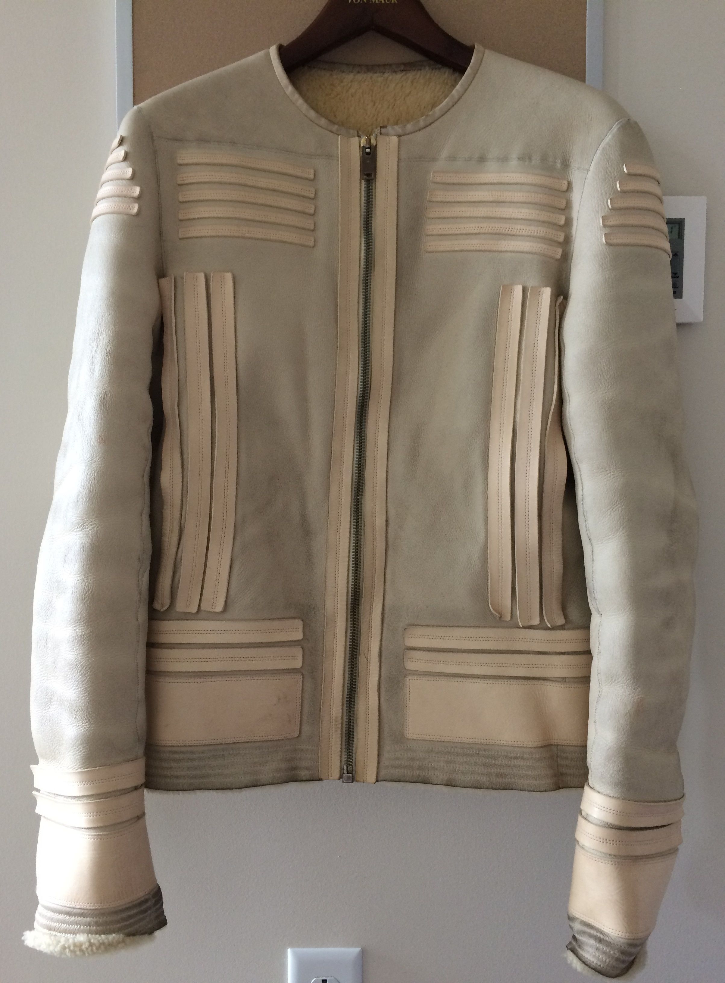 Rick Owens RO Plinth Leather Shearling Size US M / EU 48-50 / 2 - 3 Thumbnail