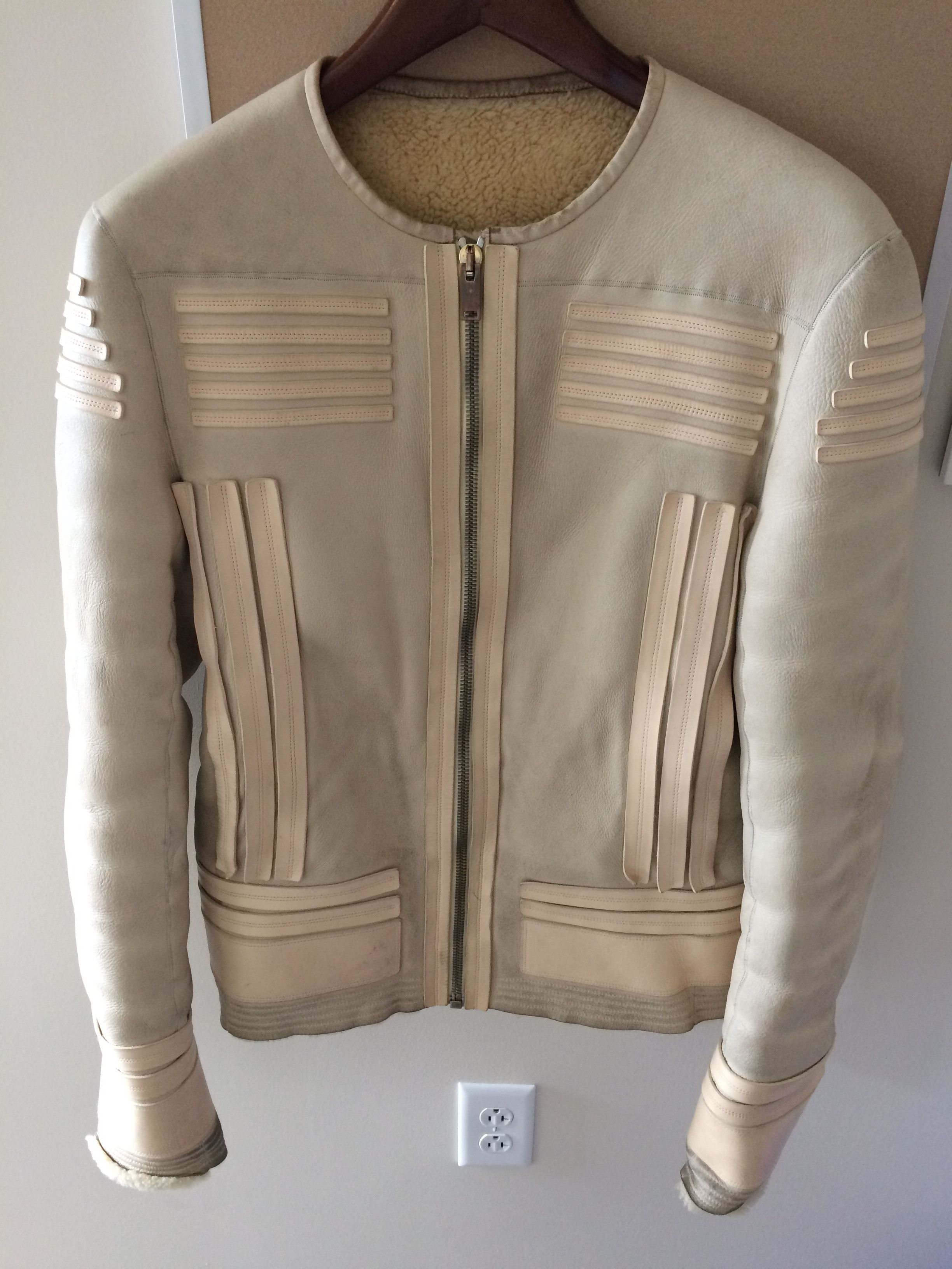 Rick Owens RO Plinth Leather Shearling Size US M / EU 48-50 / 2 - 1 Thumbnail