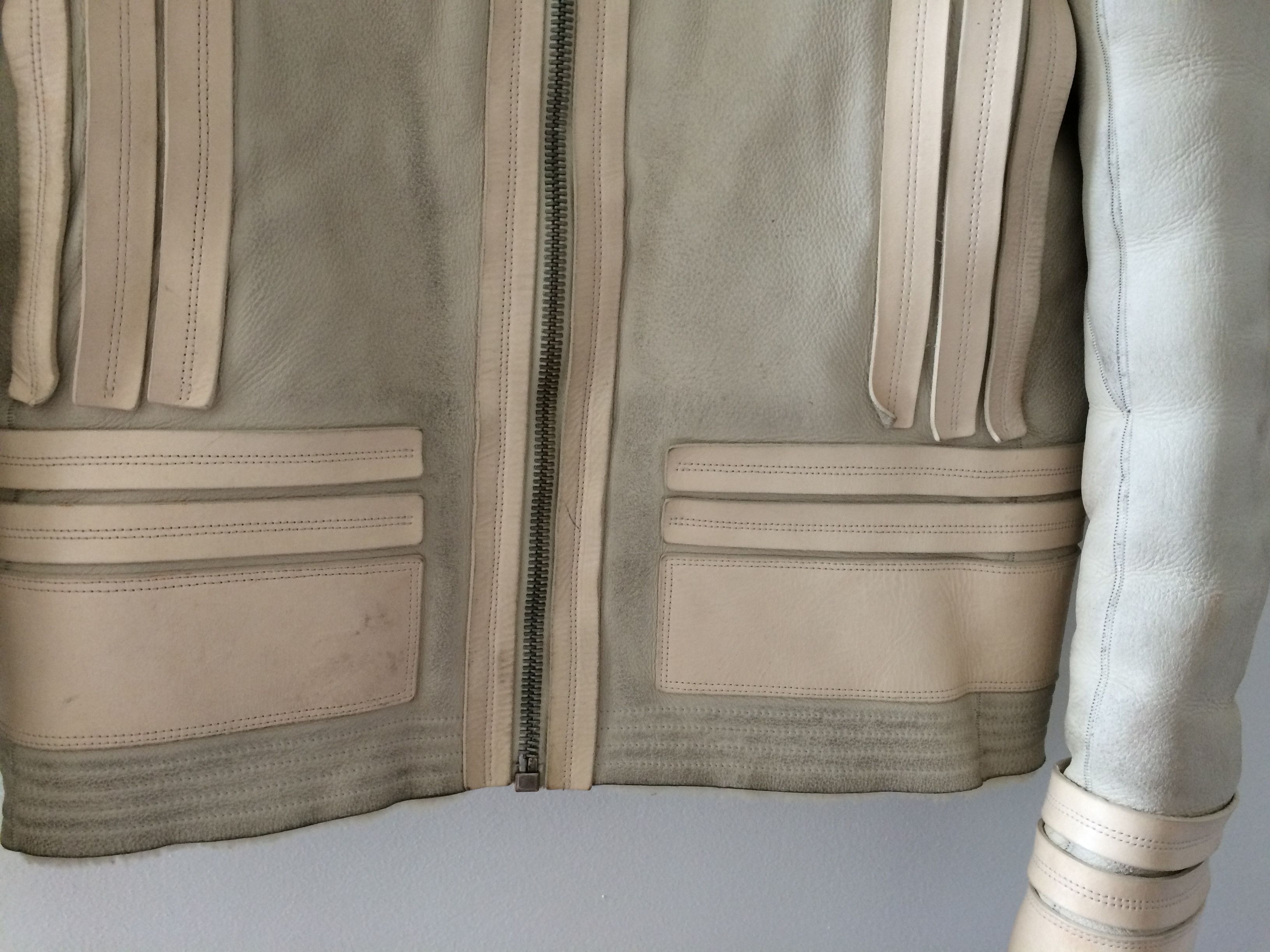 Rick Owens RO Plinth Leather Shearling Size US M / EU 48-50 / 2 - 14 Thumbnail