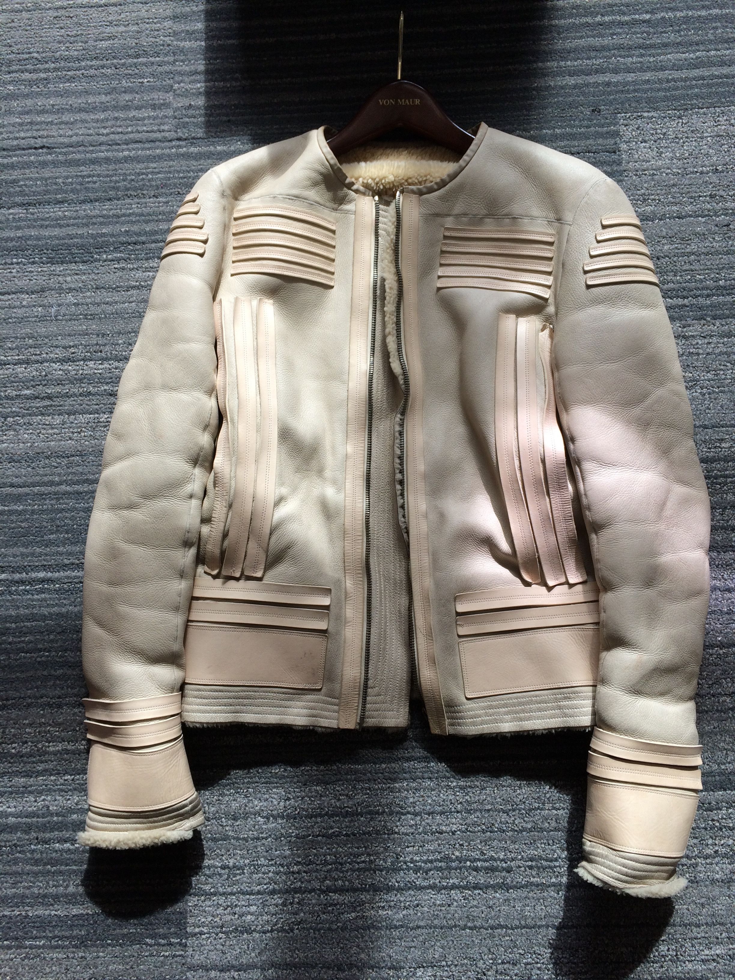 Rick Owens RO Plinth Leather Shearling Size US M / EU 48-50 / 2 - 5 Thumbnail