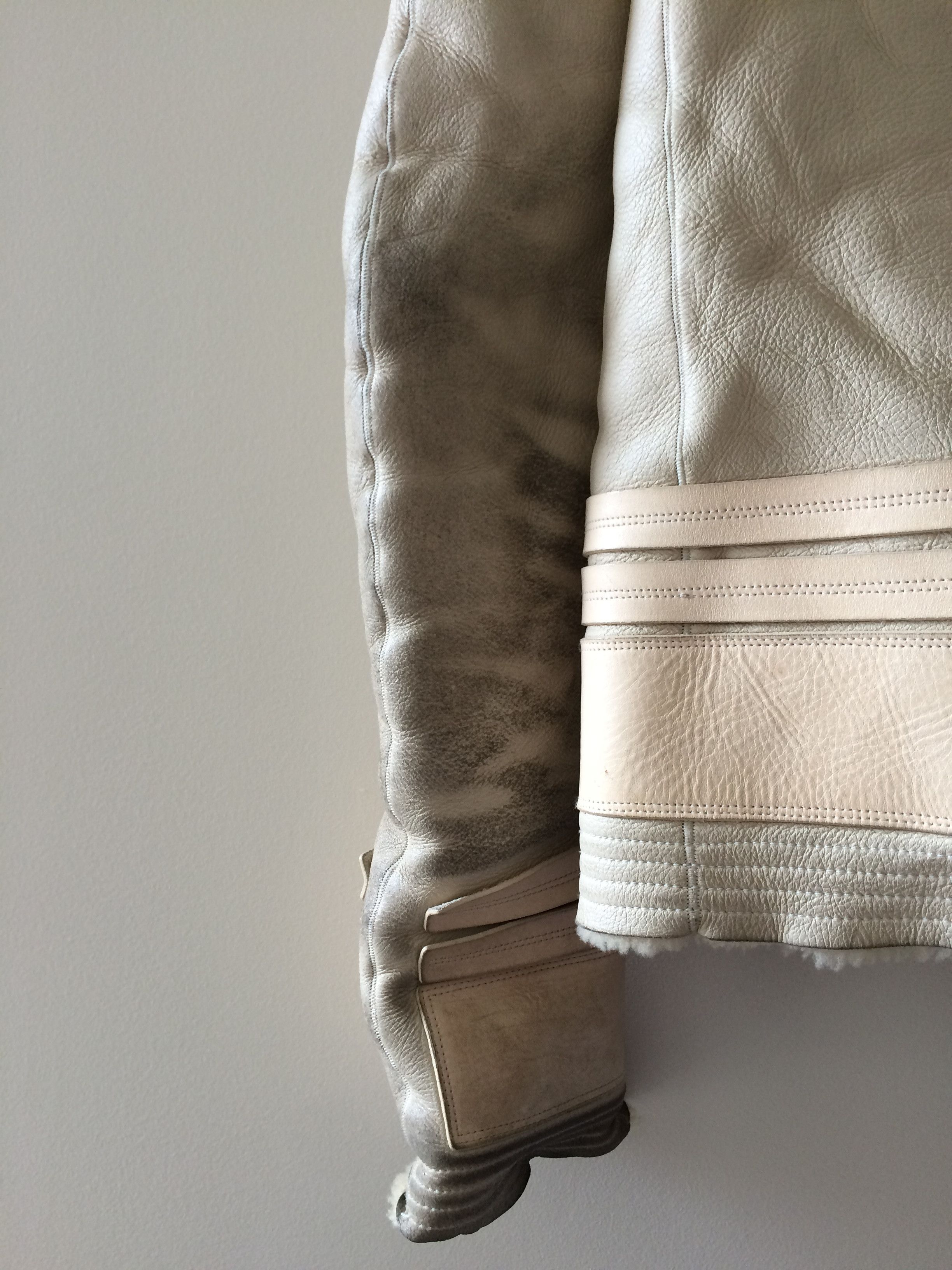 Rick Owens RO Plinth Leather Shearling Size US M / EU 48-50 / 2 - 8 Thumbnail