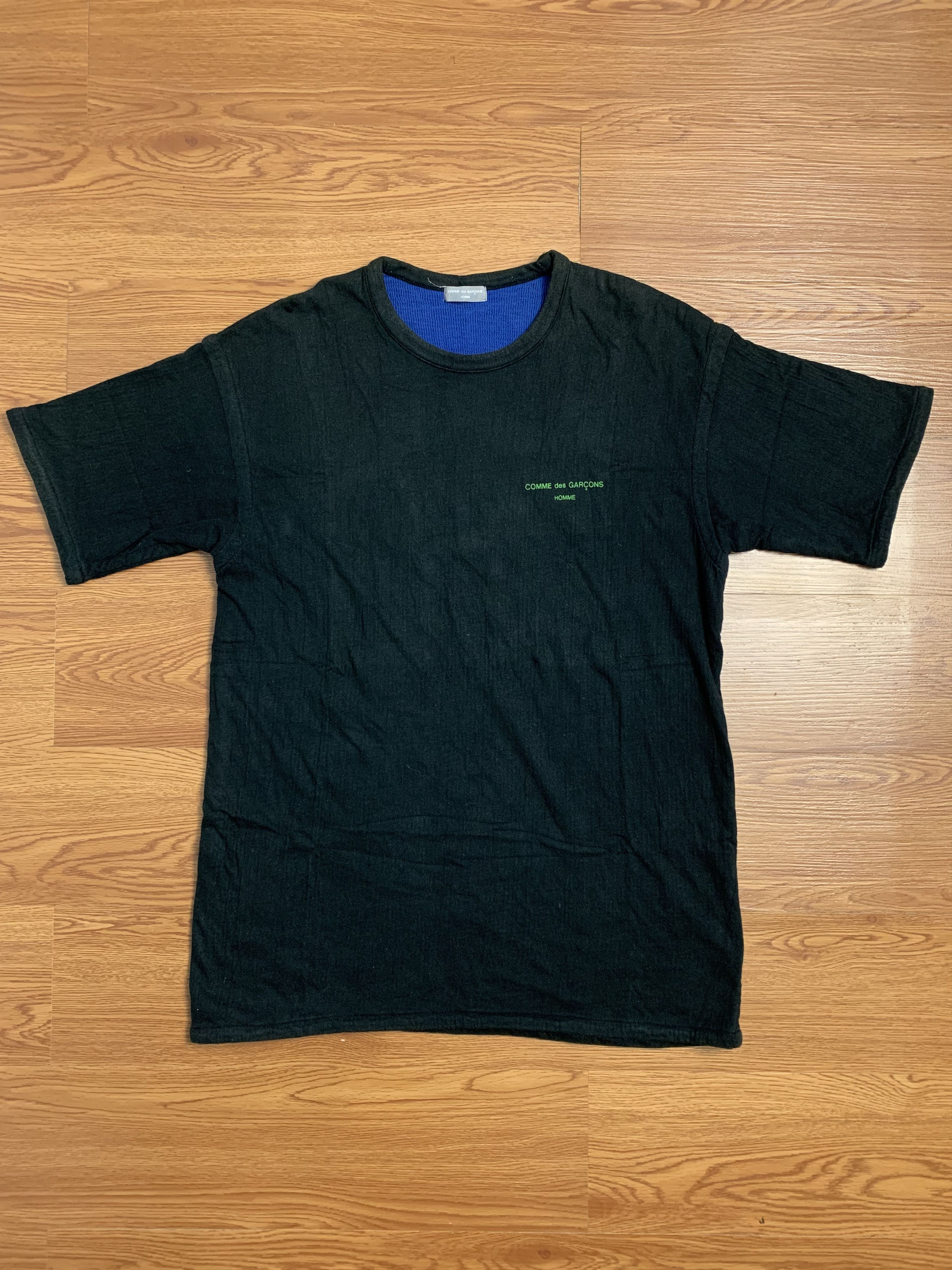Comme des Garcons 1999 Comme Des Garcons Homme Print Logo Thick Shirt Size US M / EU 48-50 / 2 - 1 Thumbnail