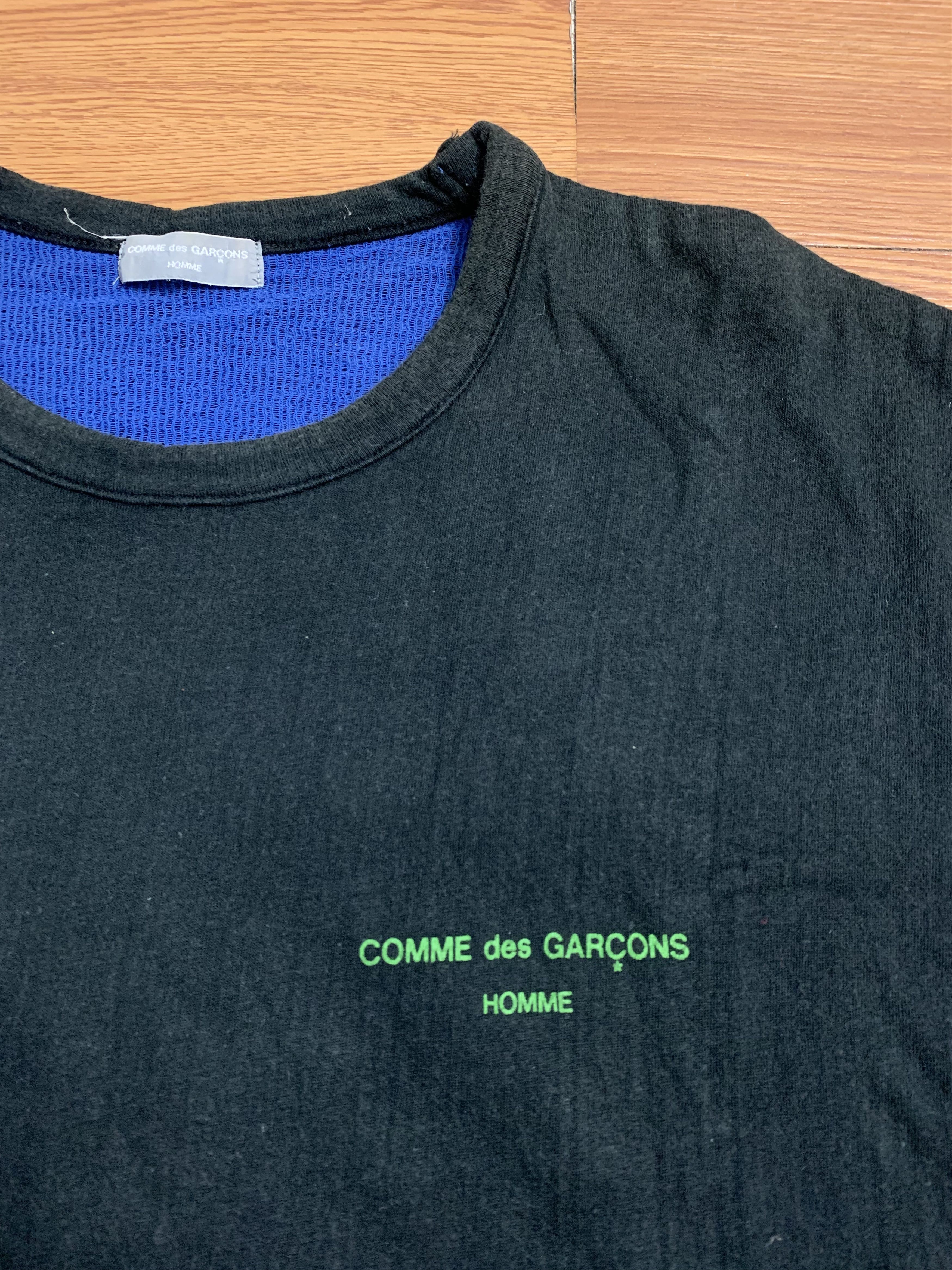 Comme des Garcons 1999 Comme Des Garcons Homme Print Logo Thick Shirt Size US M / EU 48-50 / 2 - 3 Thumbnail