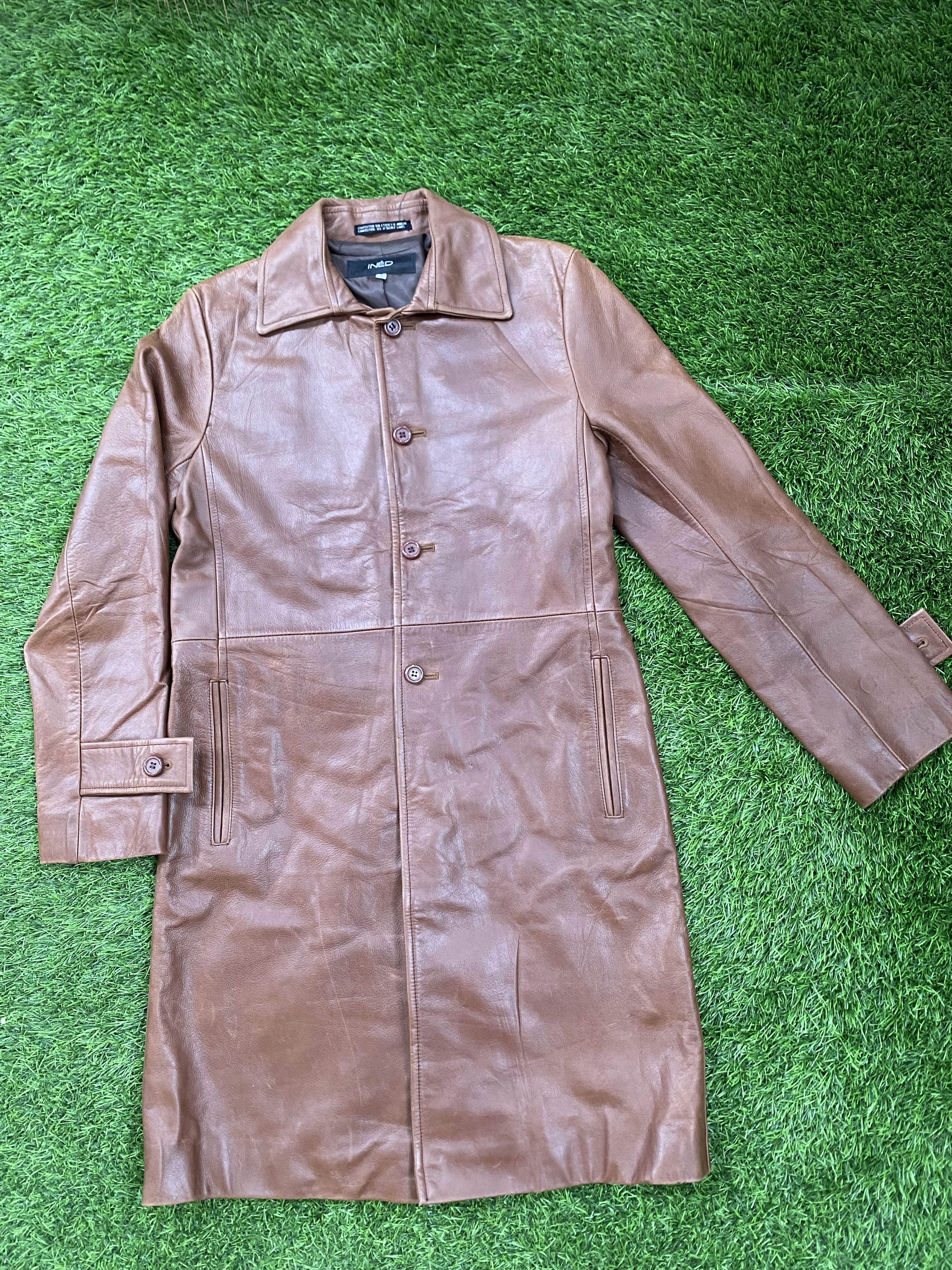 f*0様 HARAJUKU MOTHER LEATHER TRENCH COAT Genuine Leather × Japanese Brand Harajuku Mother Leather