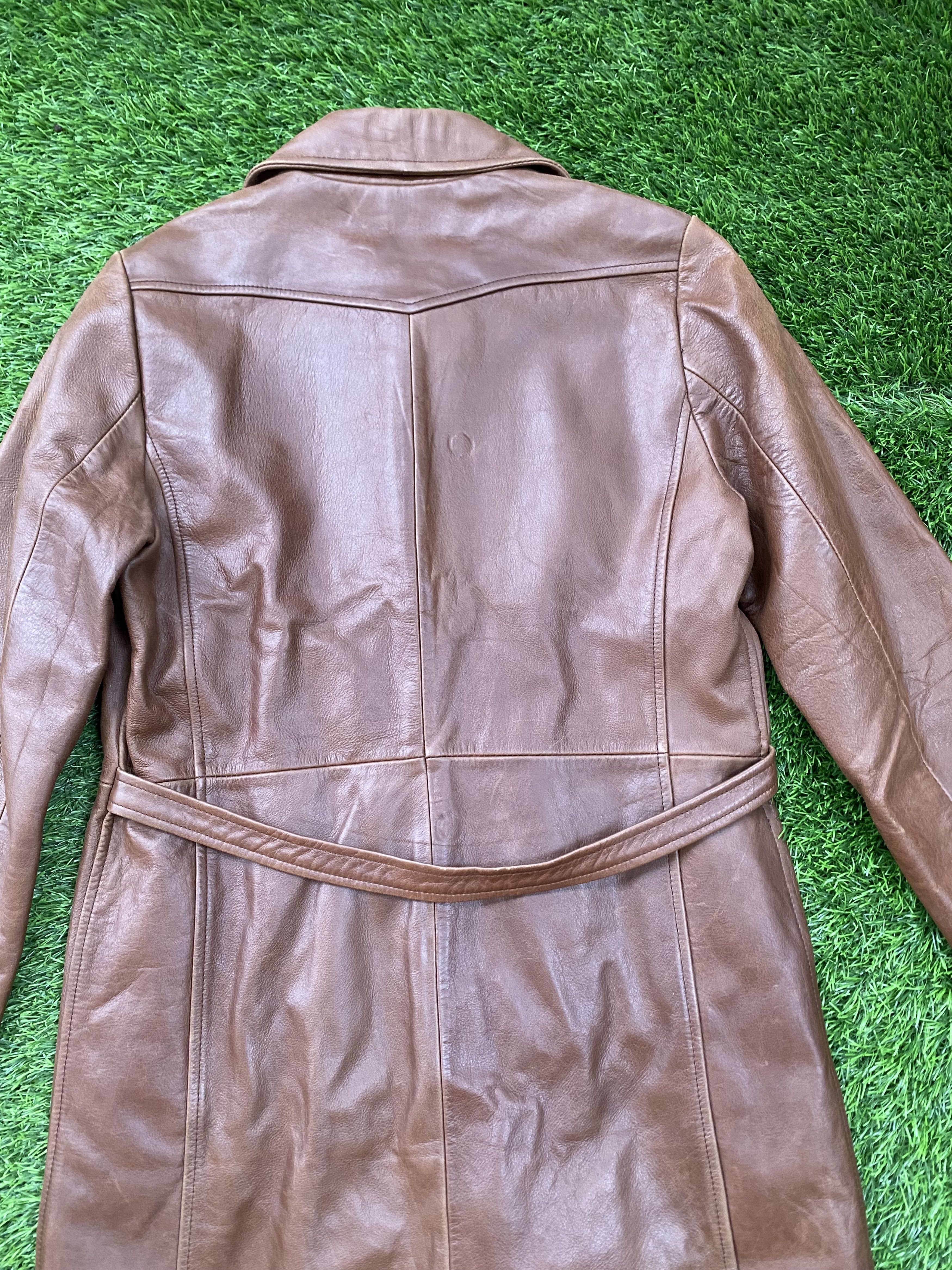 Japanese Brand × Yohji Yamamoto Vintage Ined By Yohji Yamamoto Leather Coat Jacket Size M / US 6-8 / IT 42-44 - 6 Thumbnail