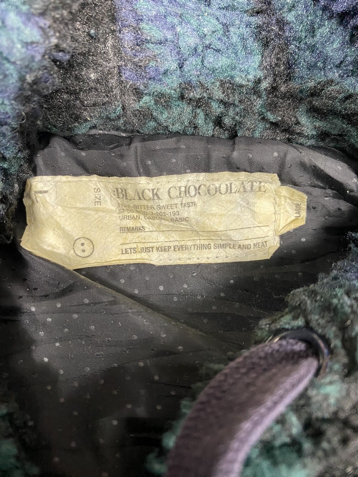 CHOCOOLATE Black Chocoolate Fleece Hoddie Jacket. J0110 Size US L / EU 52-54 / 3 - 6 Thumbnail