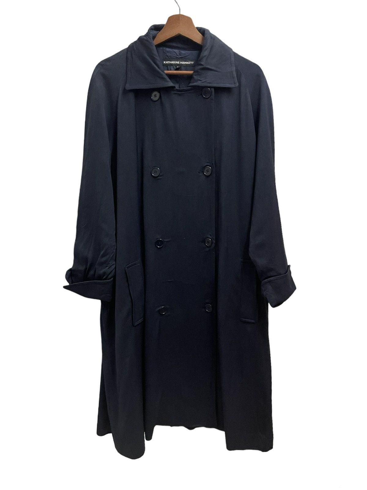 Katharine Hamnett London × Vintage Vintage KATHRINE HAMNETT LONDON LONG WINDCOAT Size US M / EU 48-50 / 2 - 2 Thumbnail