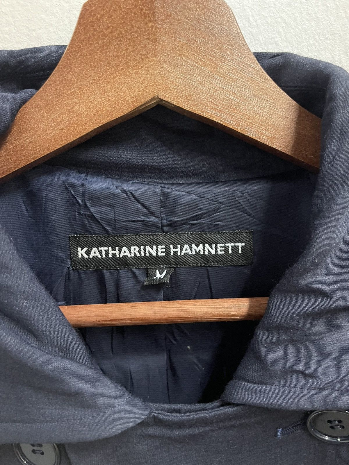 Katharine Hamnett London × Vintage Vintage KATHRINE HAMNETT LONDON LONG WINDCOAT Size US M / EU 48-50 / 2 - 4 Thumbnail