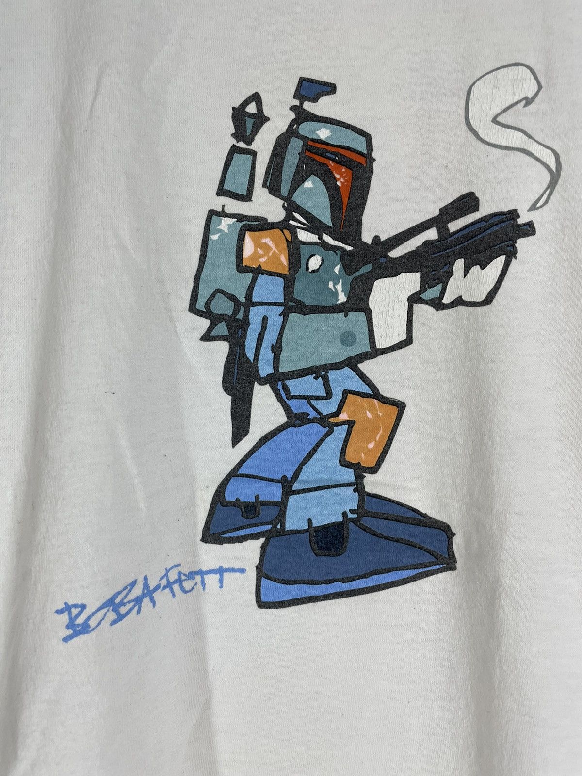 Star Wars Vintage Y2K Star Wars Boba Fett ringer t shirt Size US M / EU 48-50 / 2 - 4 Thumbnail