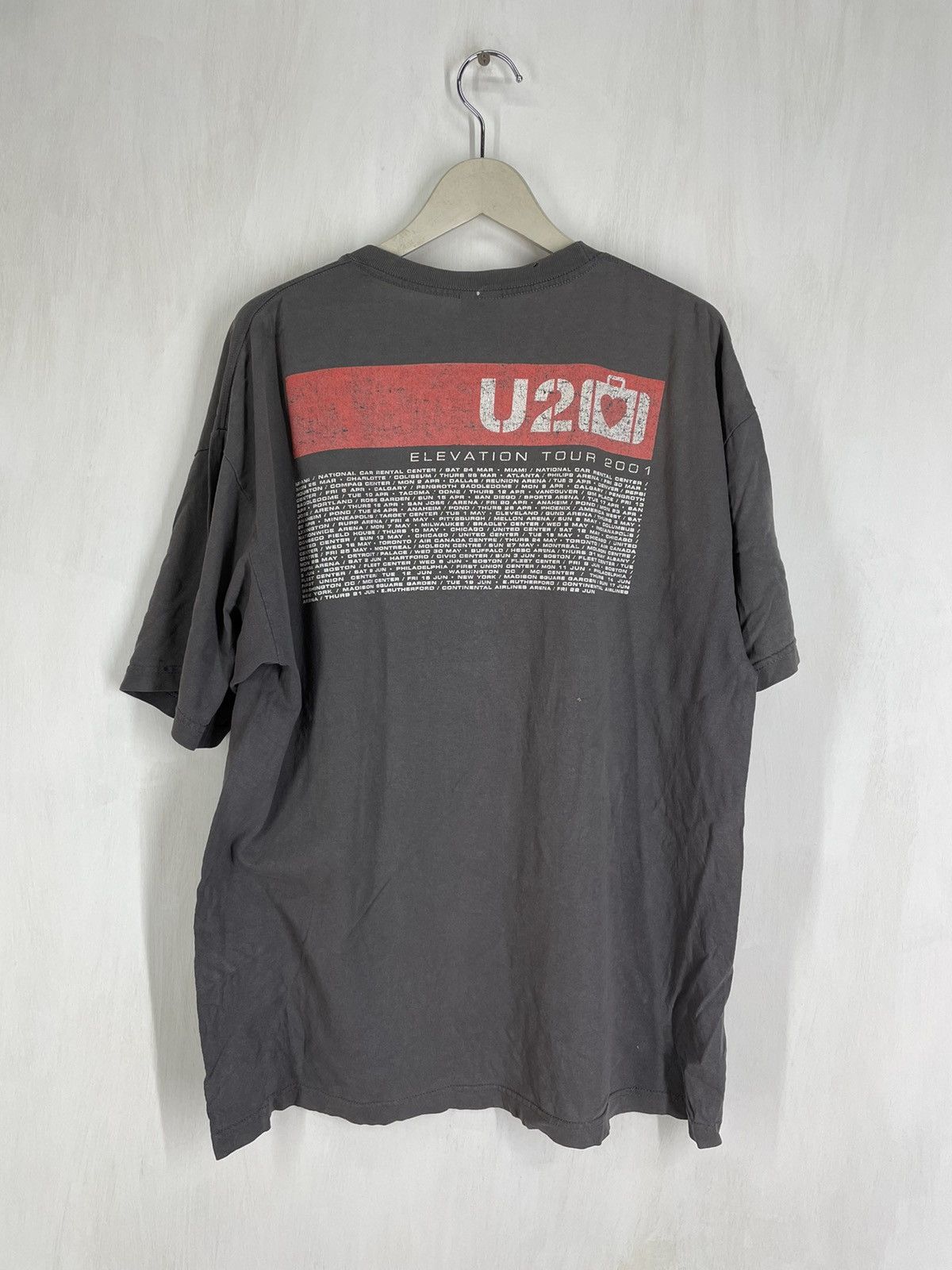 Band Tees Vintage Y2K U2 Elevation tour 2001 t shirt Size US XL / EU 56 / 4 - 2 Thumbnail