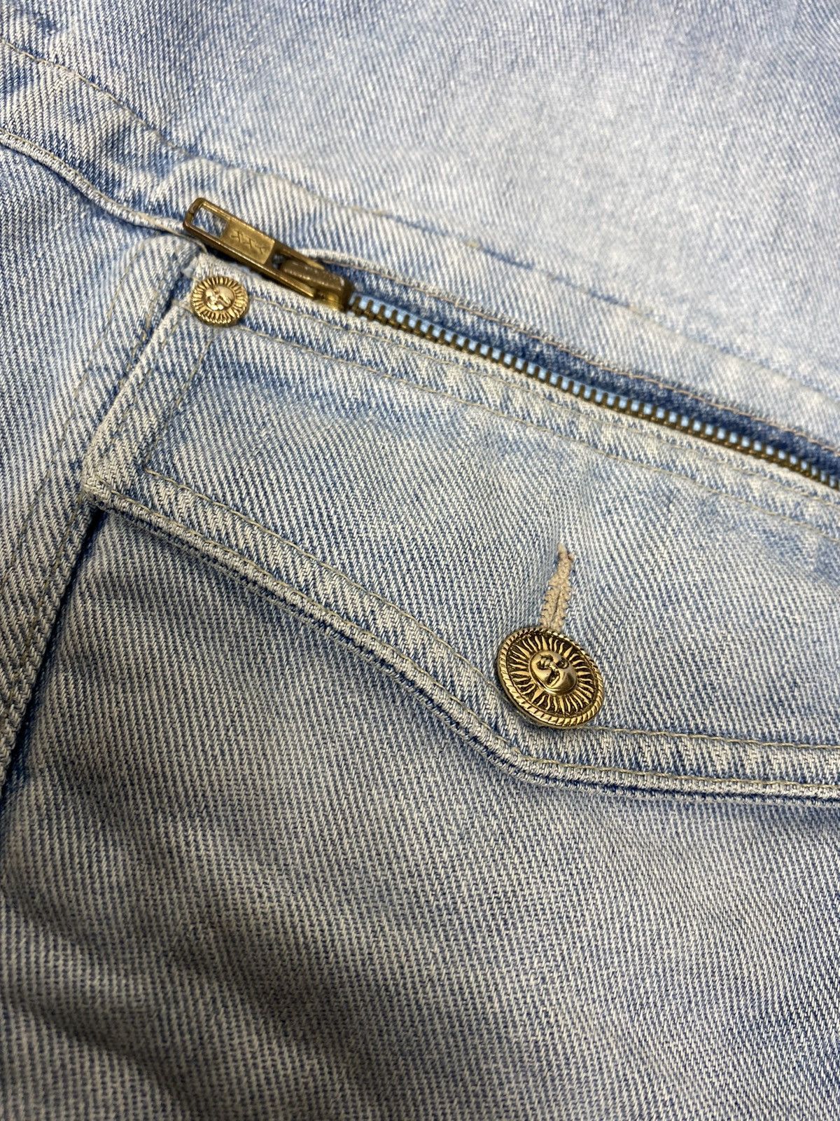 Versace Vintage Versace Jeans Couture Big Logo Denim Jacket. J069 Size US L / EU 52-54 / 3 - 6 Thumbnail