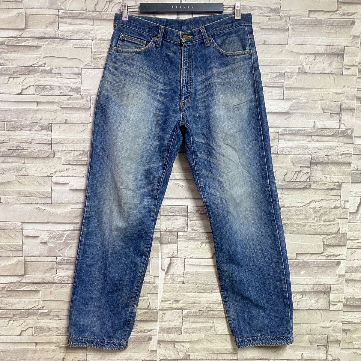 Japanese Brand Japanese Brand PLOTGATE Leather Pocket Denim Jeans Size US 33 - 3 Thumbnail