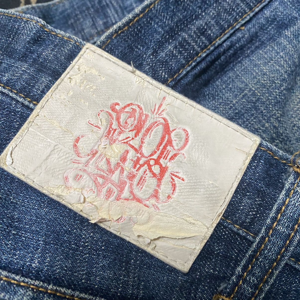 Japanese Brand Japanese Brand PLOTGATE Leather Pocket Denim Jeans Size US 33 - 15 Thumbnail