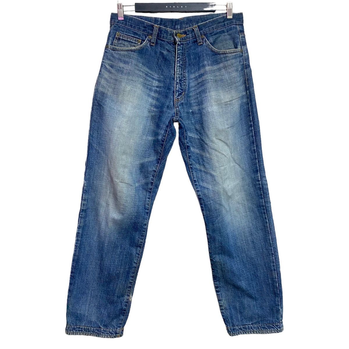 Japanese Brand Japanese Brand PLOTGATE Leather Pocket Denim Jeans Size US 33 - 2 Thumbnail